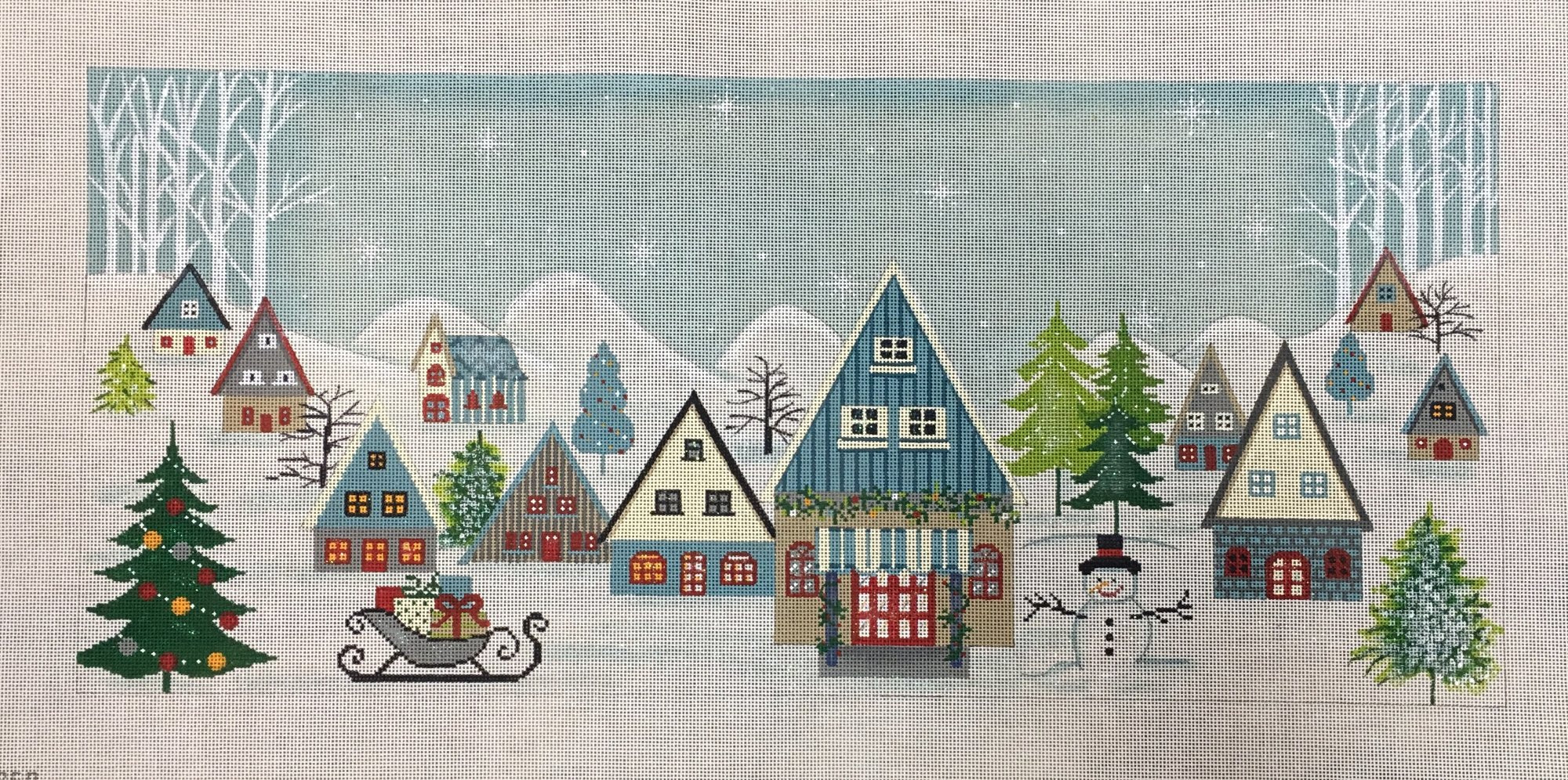 Elongated Winter Scene
