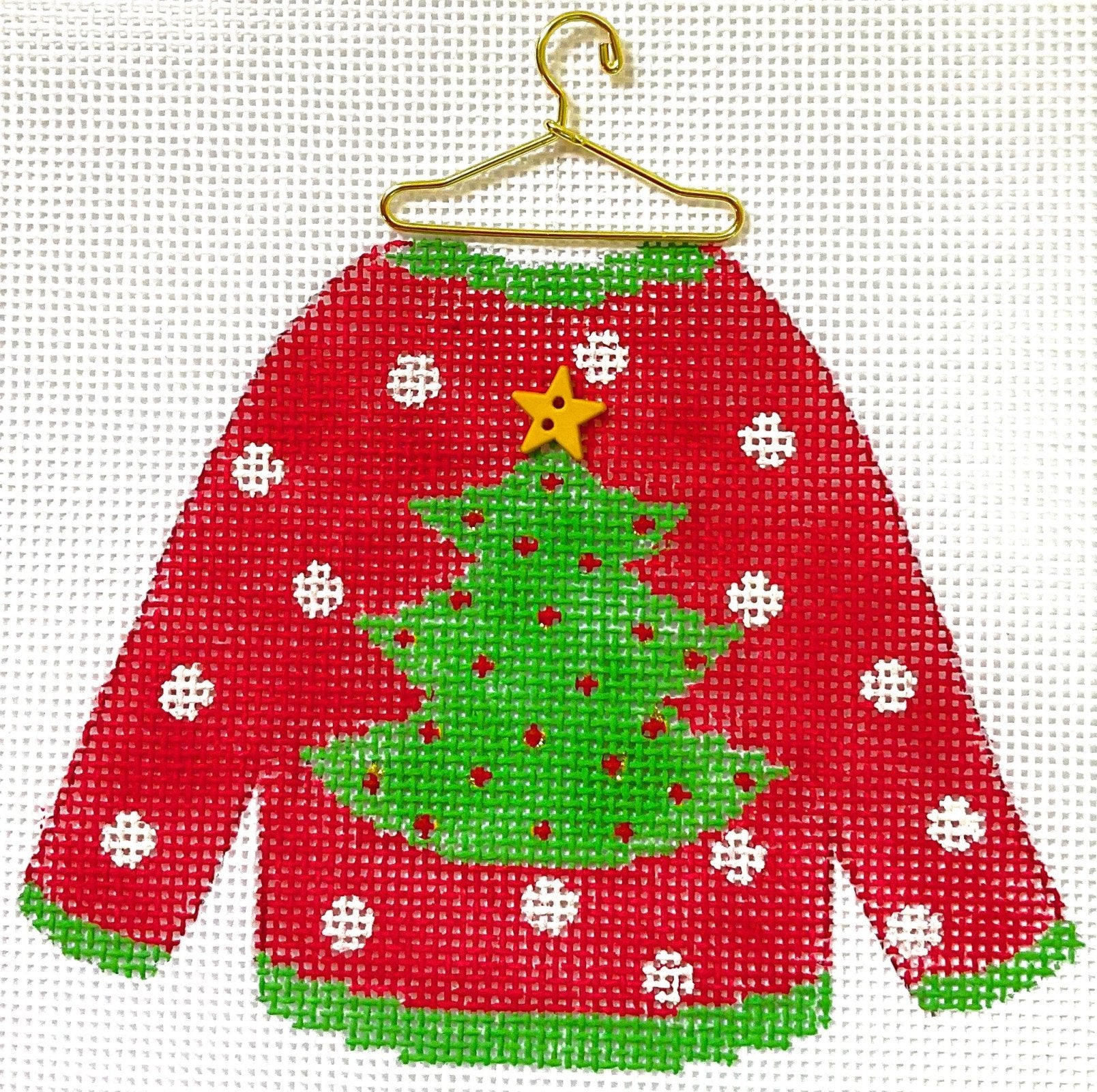 Sweater - Christmas Tree w/ Stitch Guide &amp; Hanger