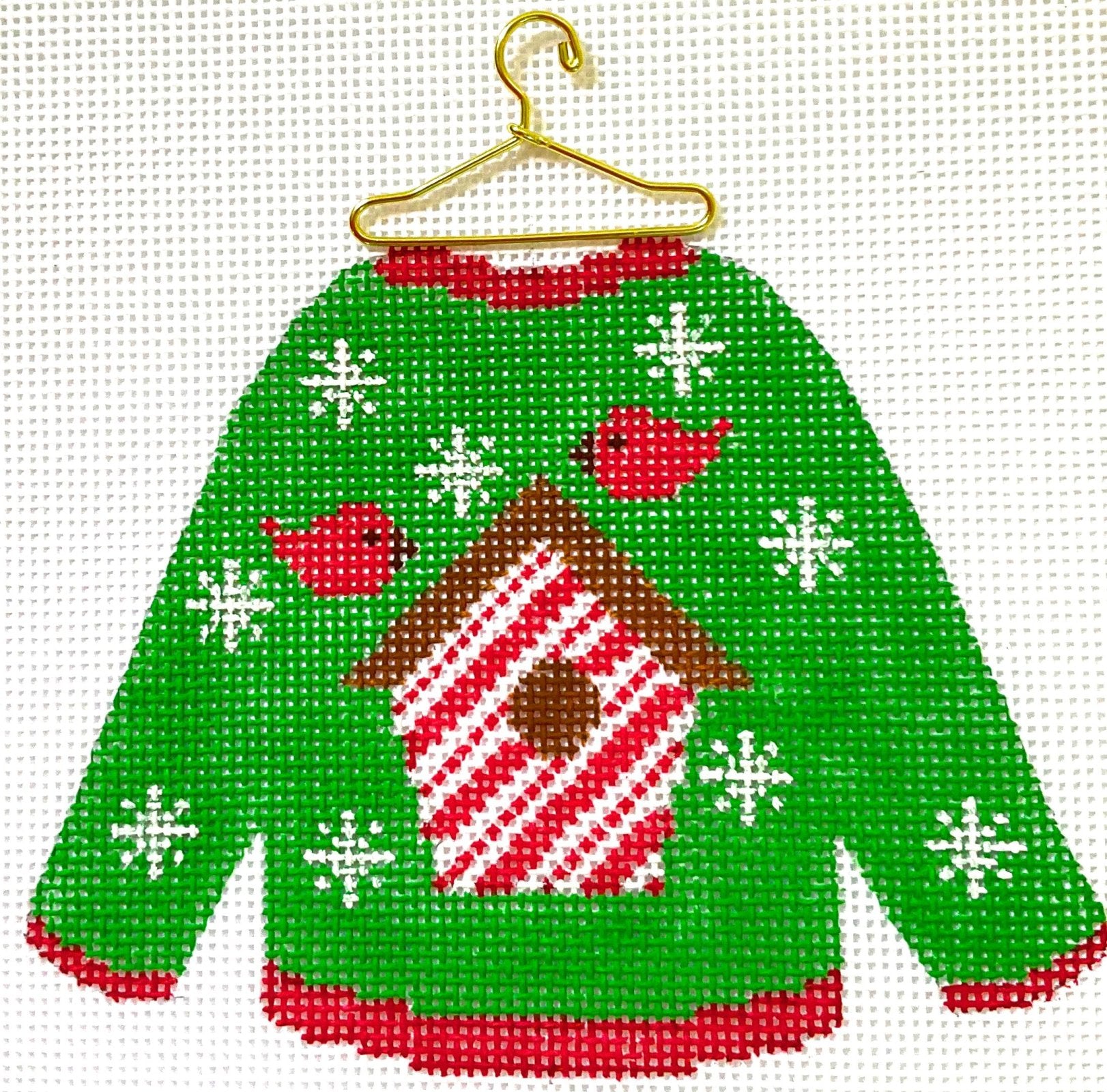 Sweater - Bird House w/ Stitch Guide &amp; Hanger