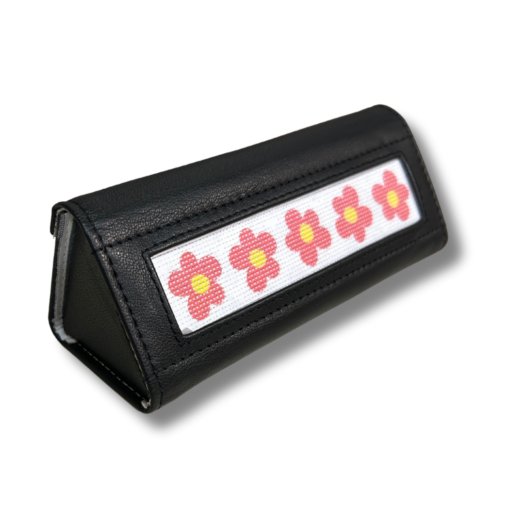 Eye Glasses Case - Hot Pink Leather