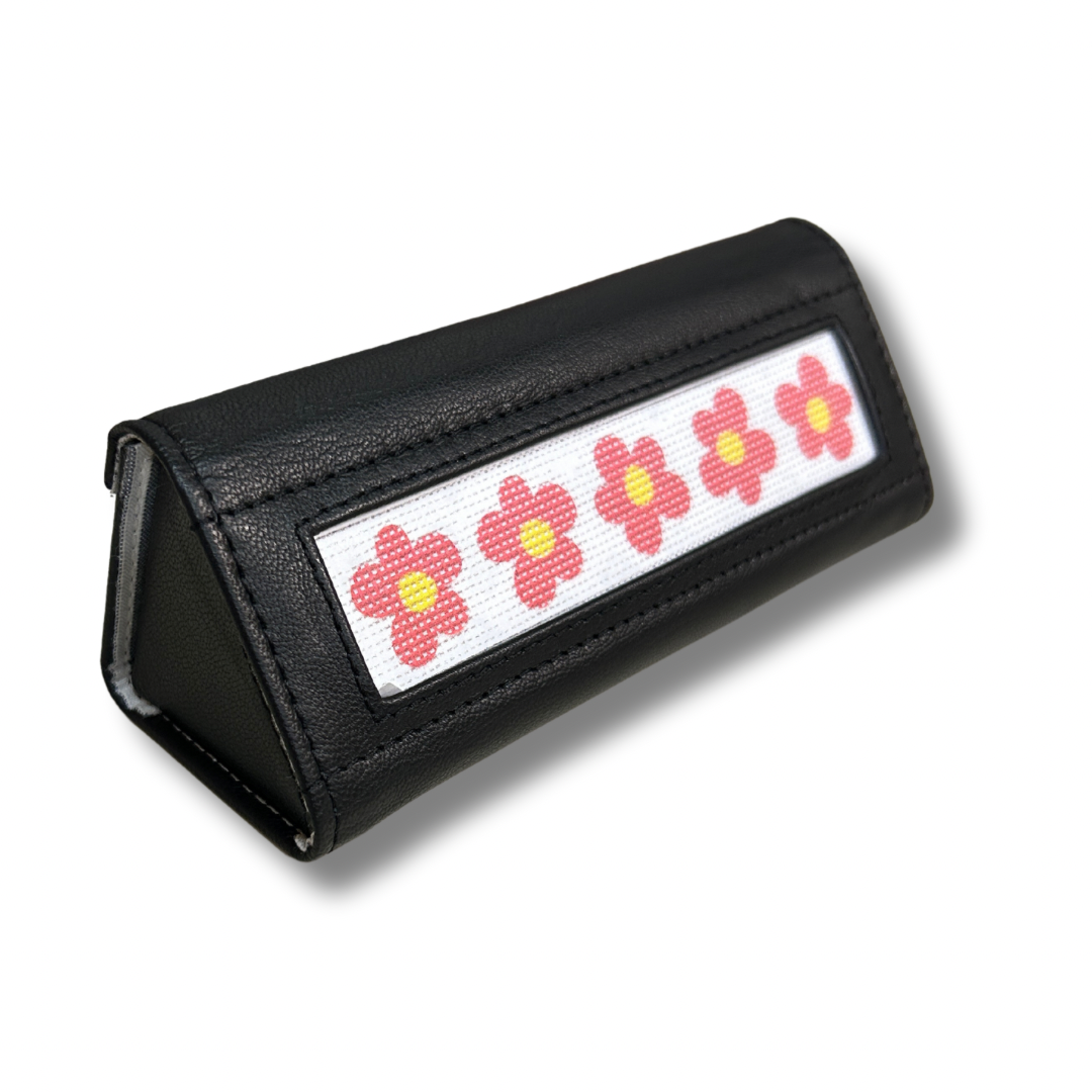 Eye Glasses Case - Navy Blue Leather