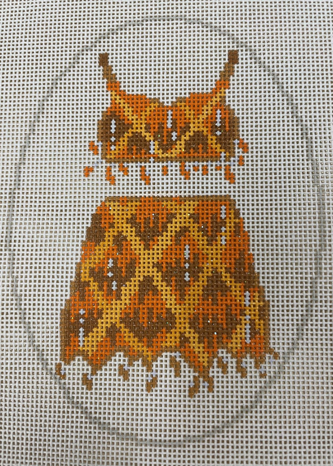 Orange 1989 Sparkle Skirt Set