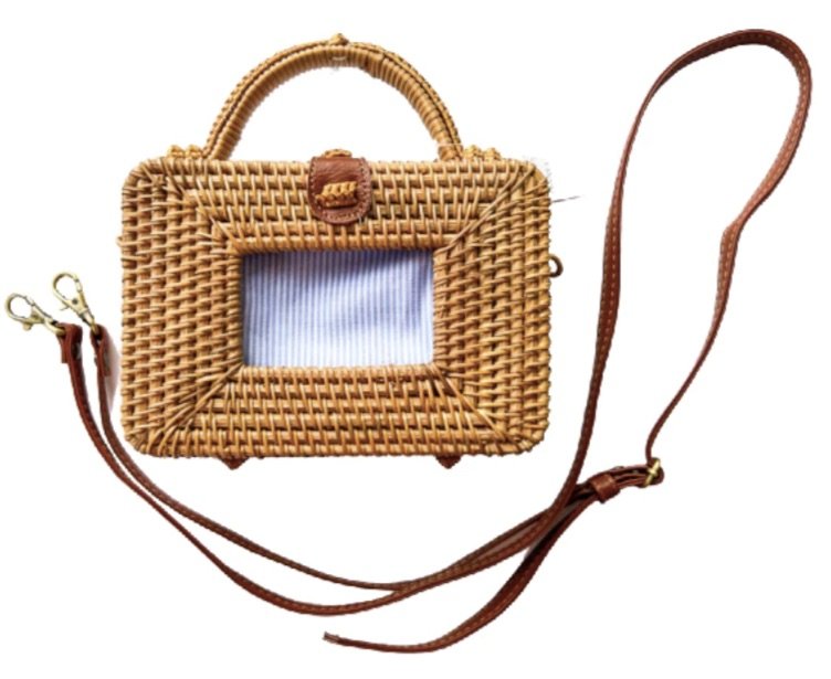 Wicker Bag - Round Brown