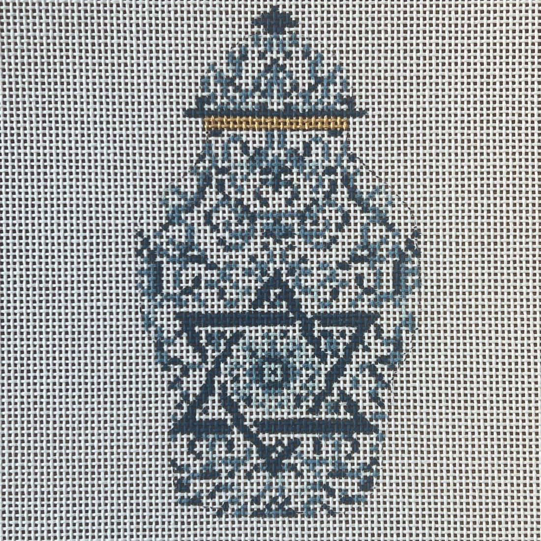 Transferware Judaica Ginger Jar