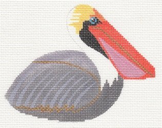 3D Clip-on Bird - Gray Pelican