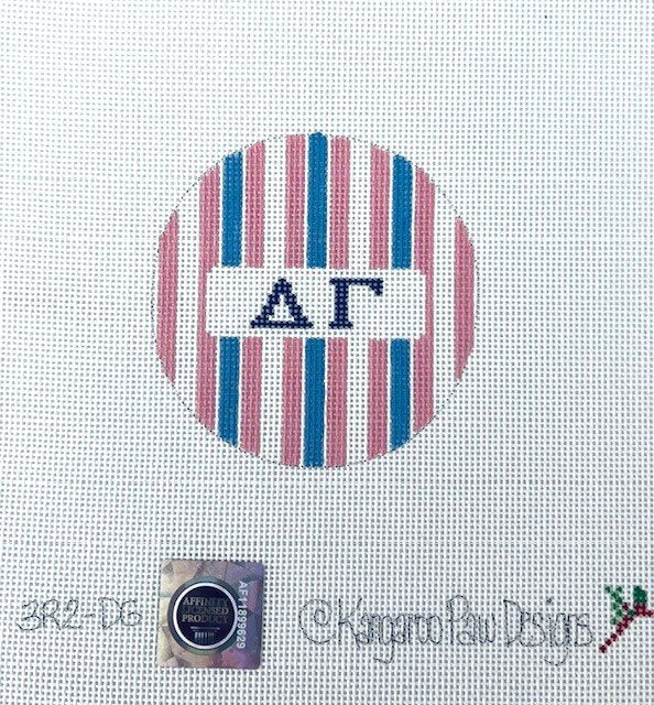 Delta Gamma Stripe Round