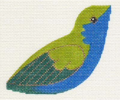 3D Clip-on Bird - Blue and Green Hummingbird