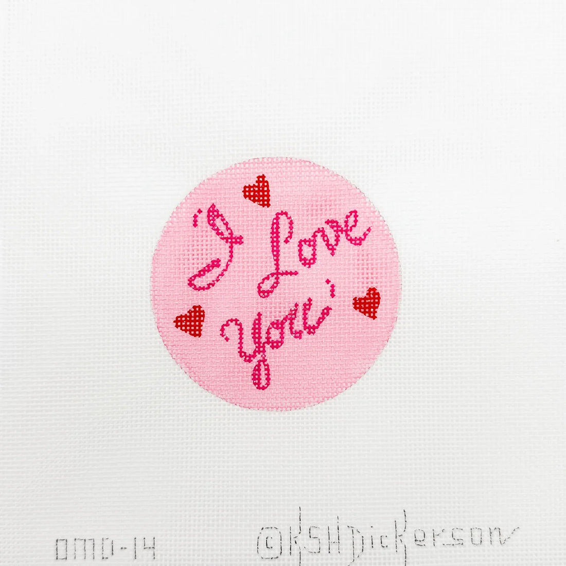 I love you round snow globe ornament