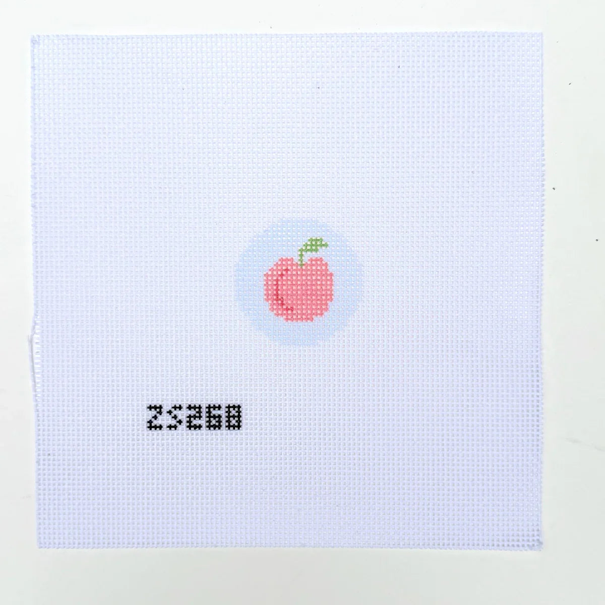 Peach Key Fob Printed Canvas