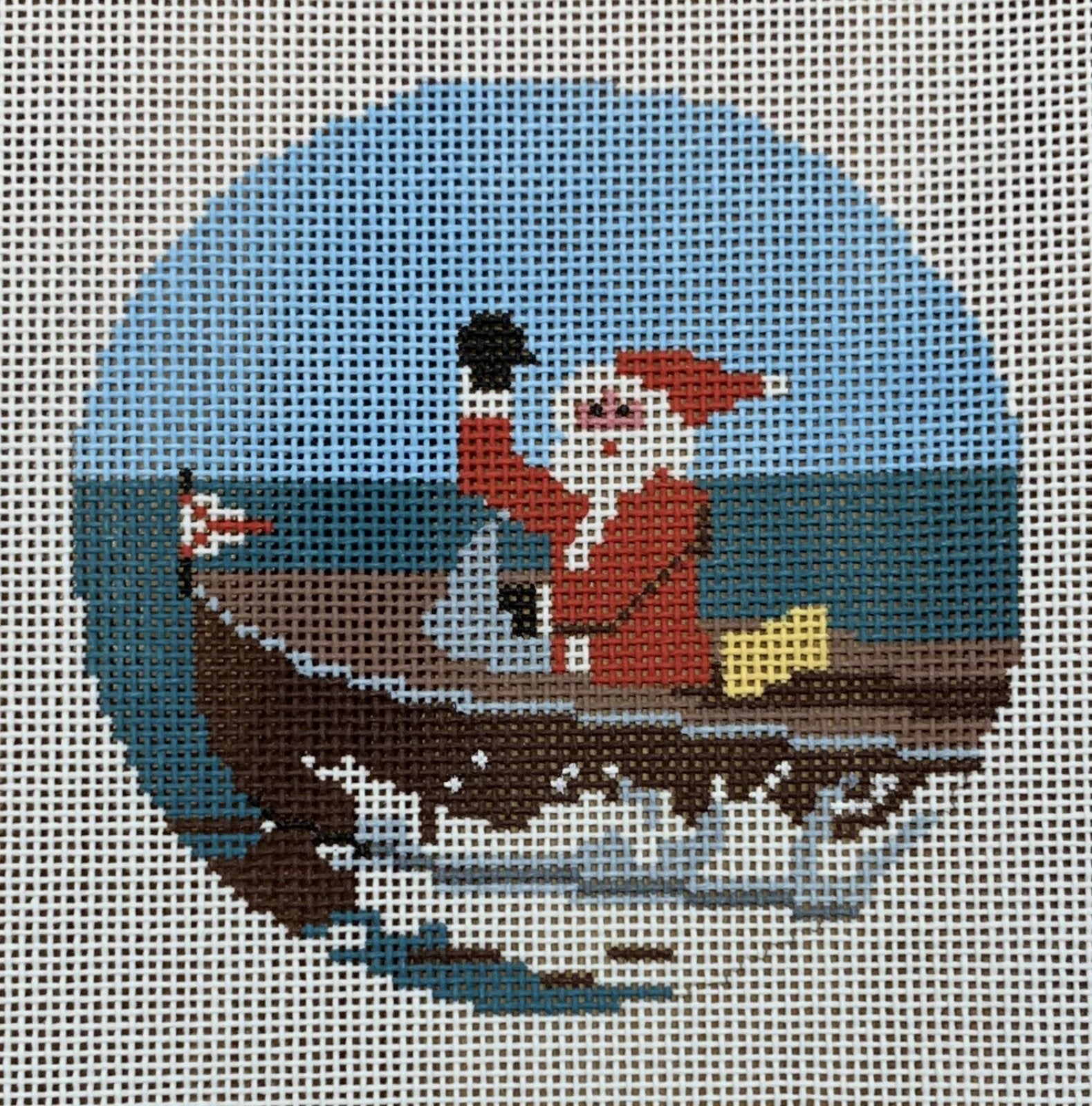 Sporty Santa - Wooden Boat