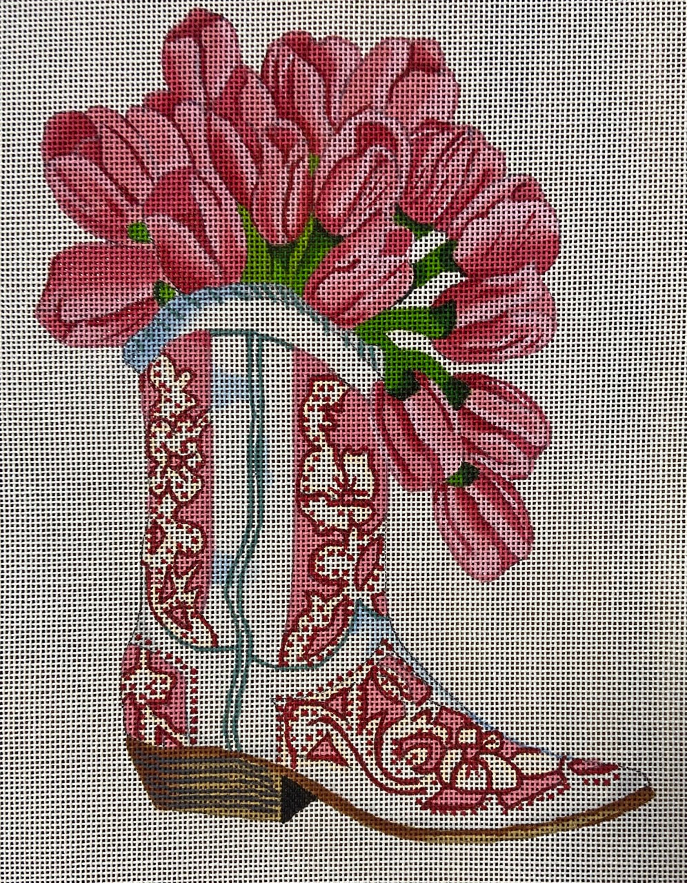 Boot with Tulips