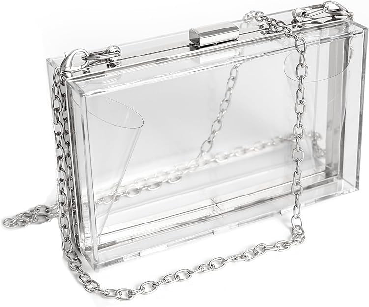 Acrylic Clutch - Silver