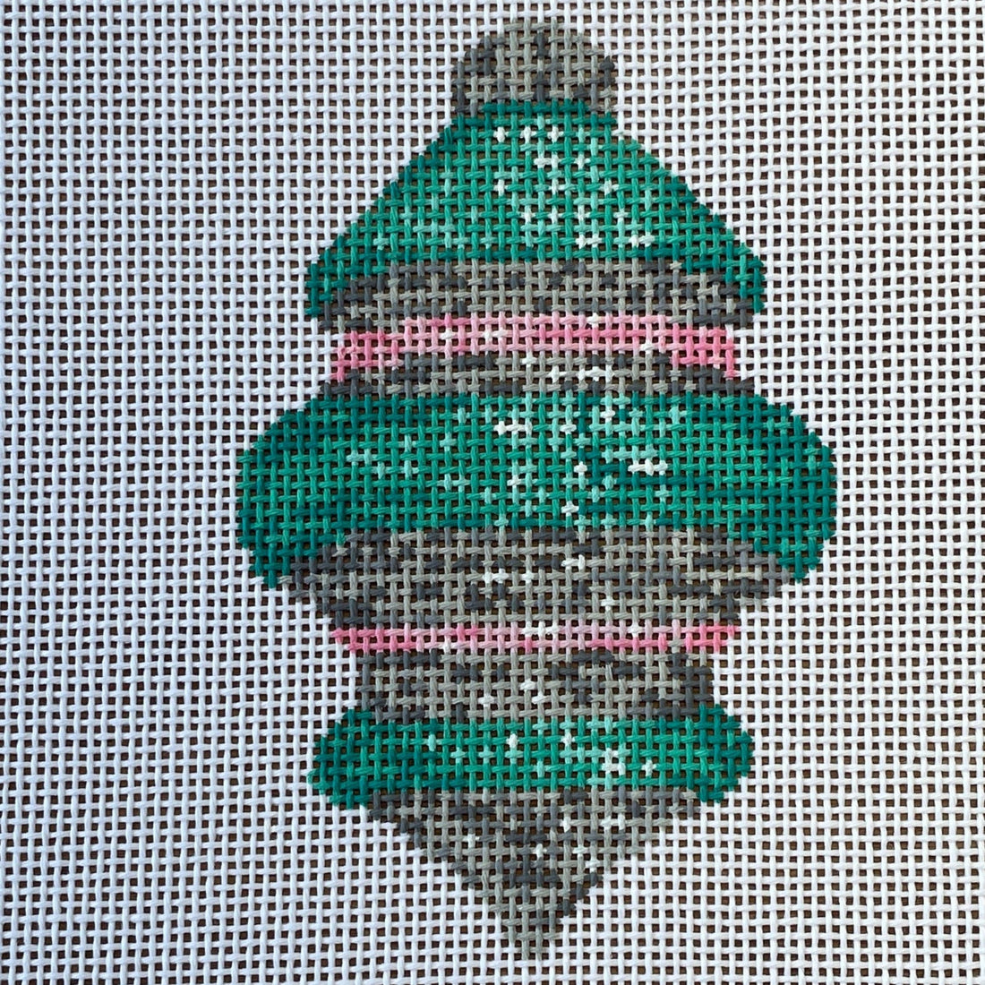 Teal/Silver Shiny Bright Ornament