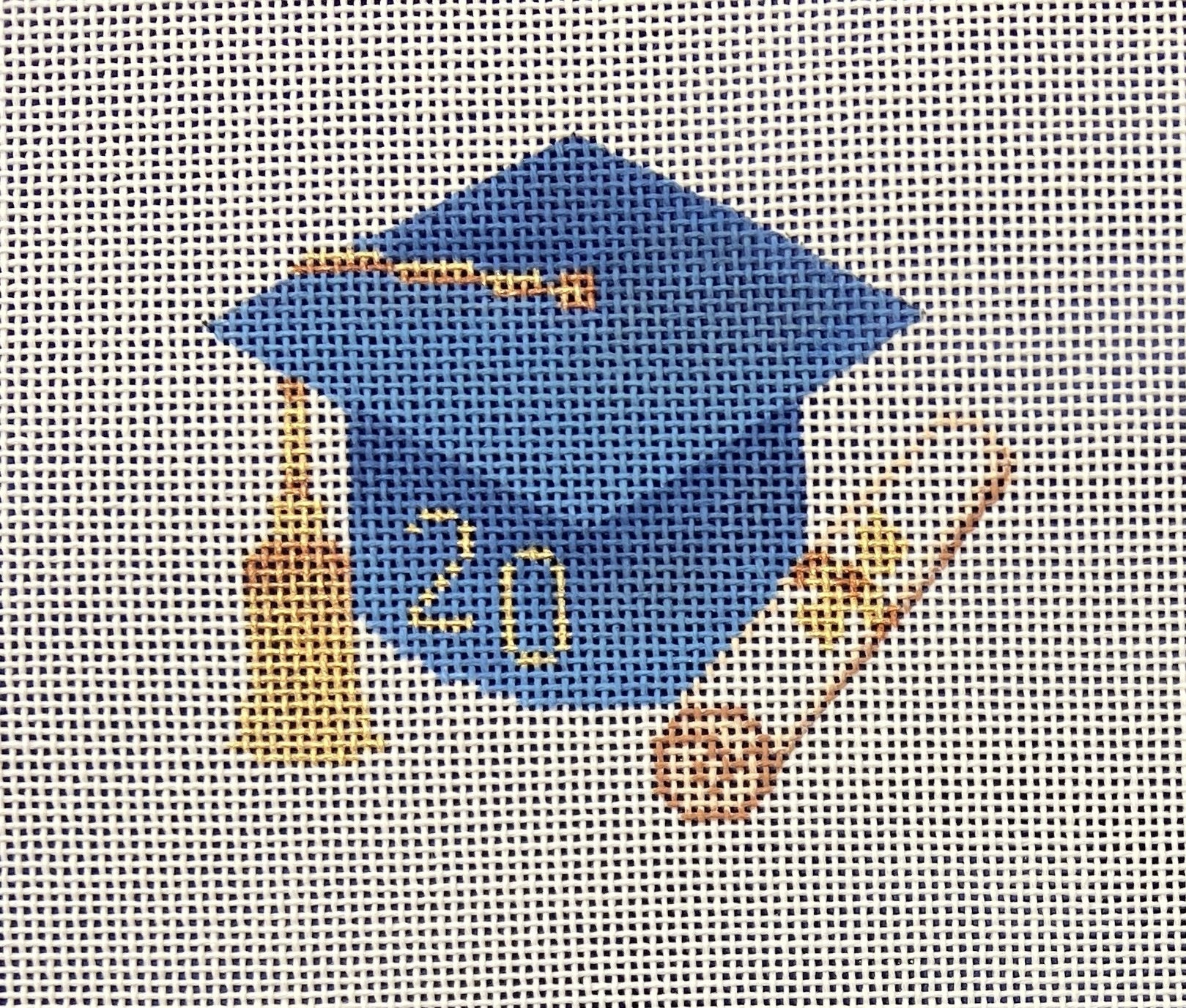 Graduation Cap - Light Blue with Year