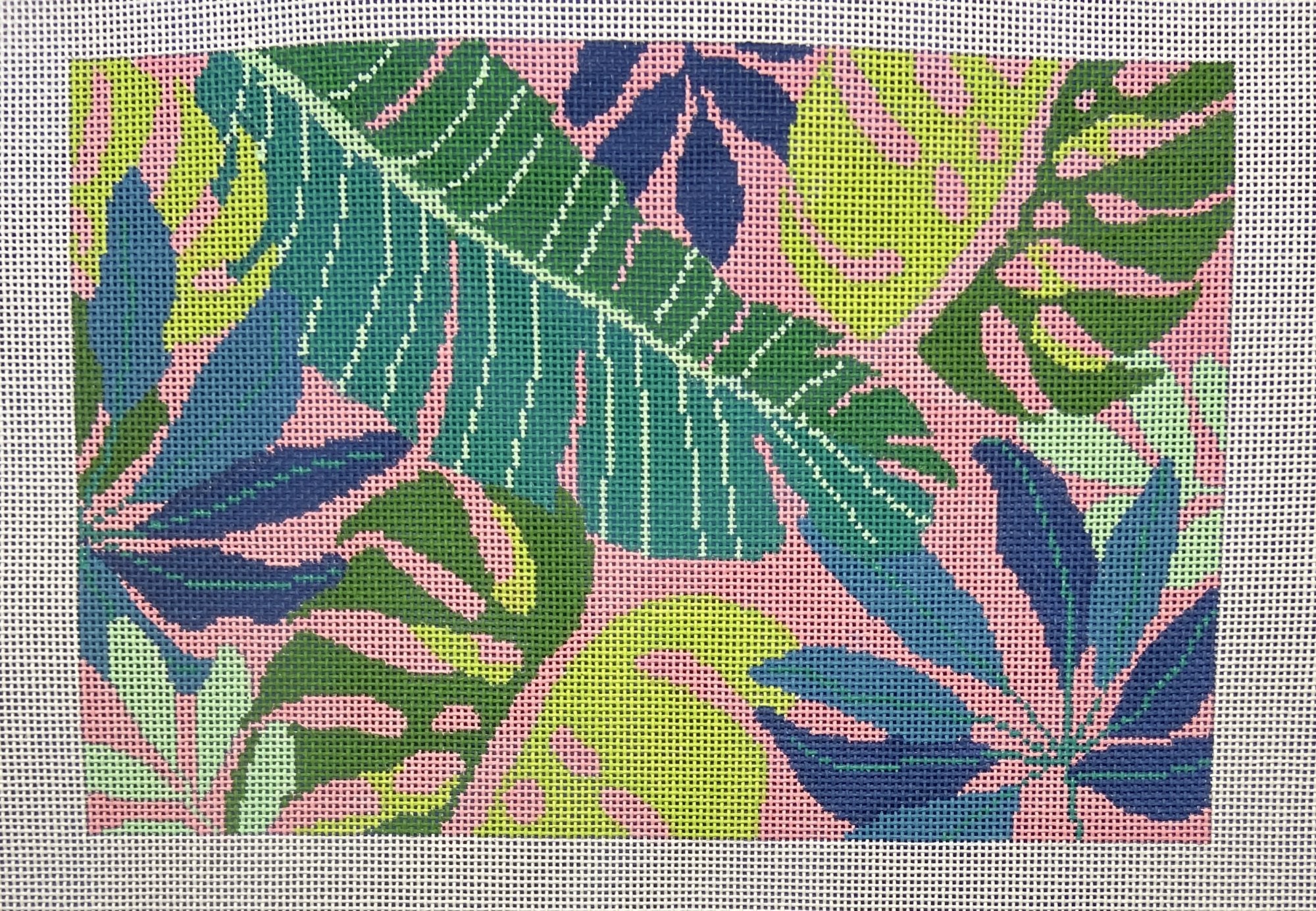 Tropical Leaves Clutch - Pink