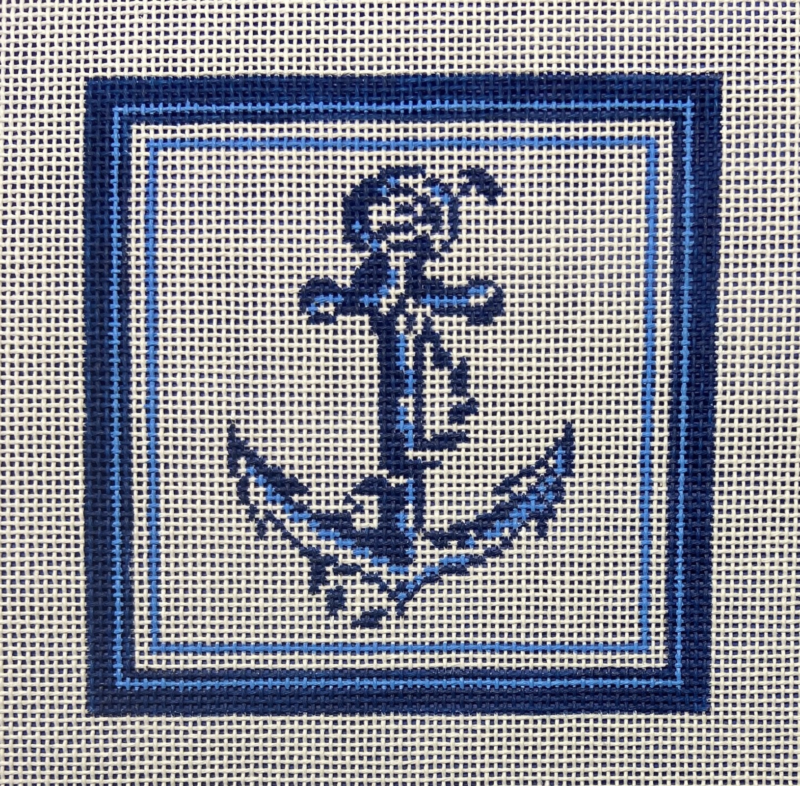 Nautical Coaster - Anchor in Blue