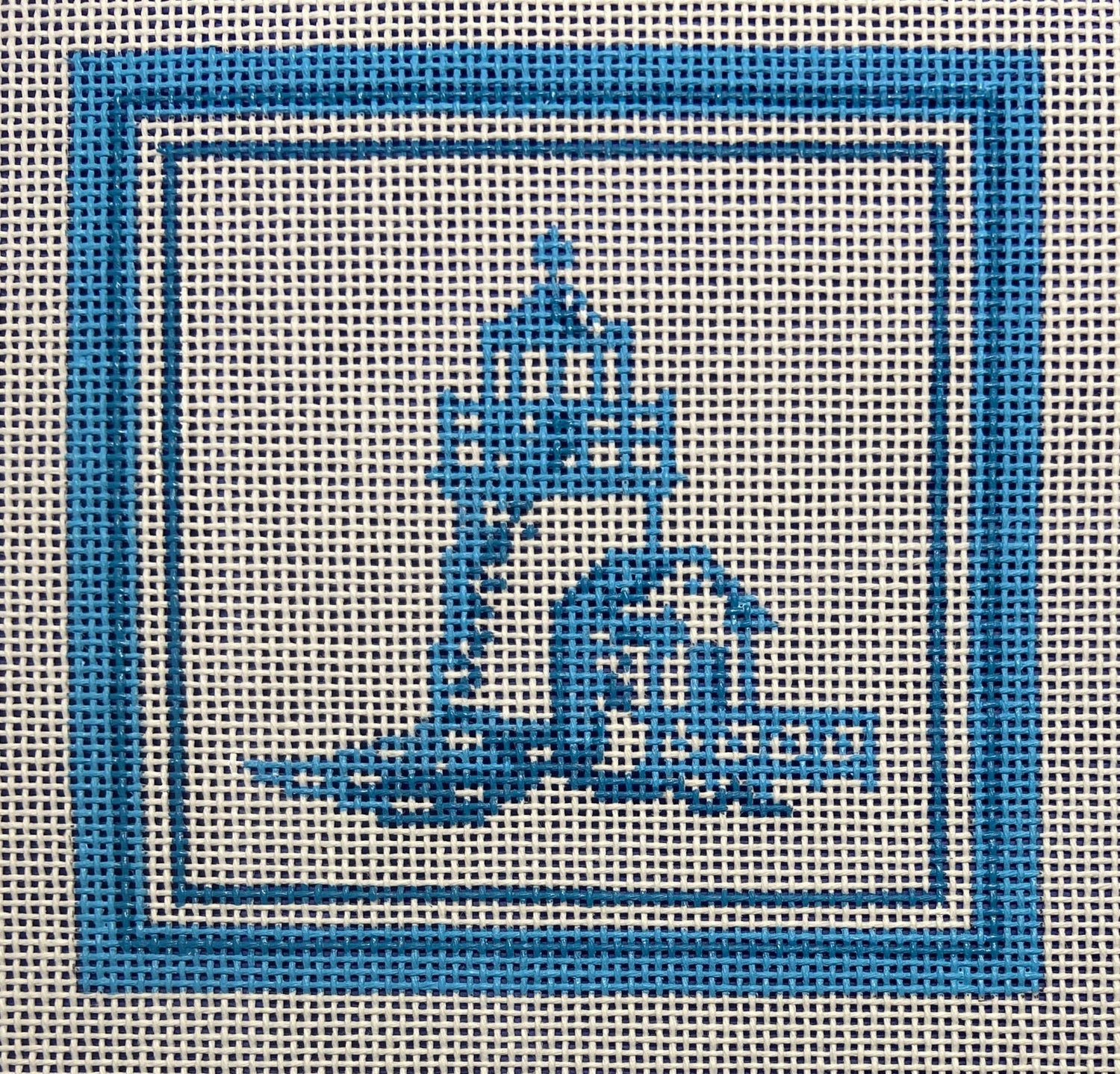 Nautical Coaster - Lighthouse in Aqua