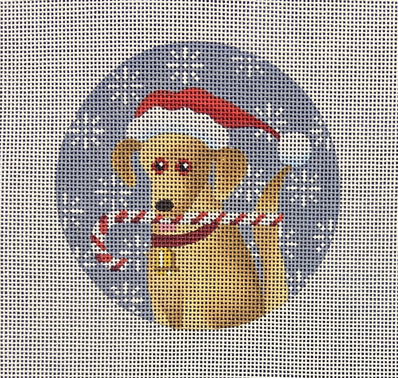 Golden Labrador Xmas Circle