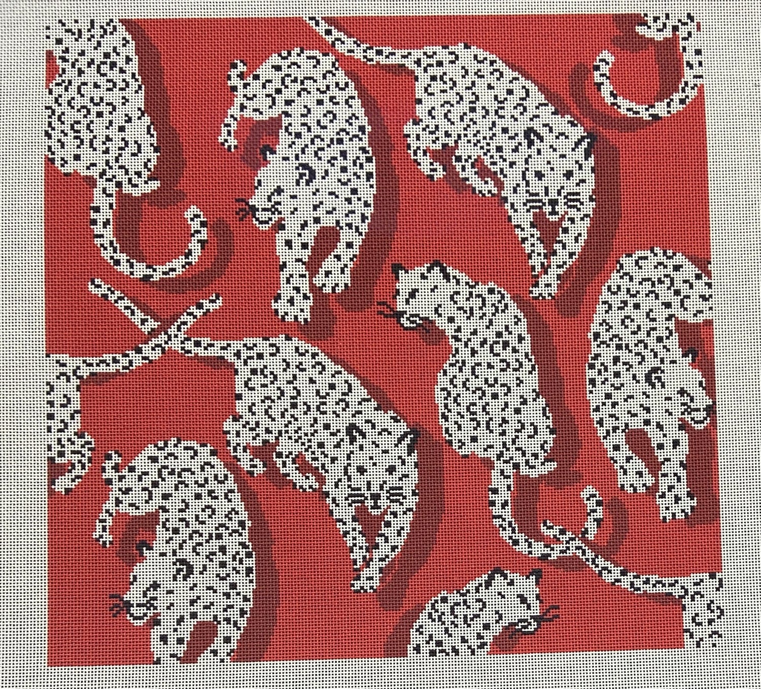 Leopard Pillow - Red