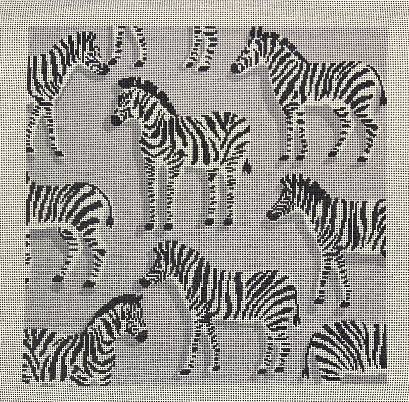 Zebra Pillow Grey