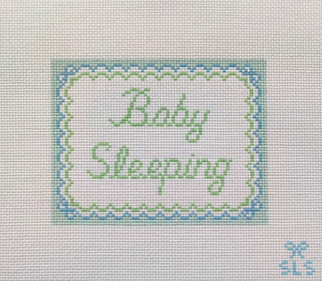 Baby Sleeping Blue Bow