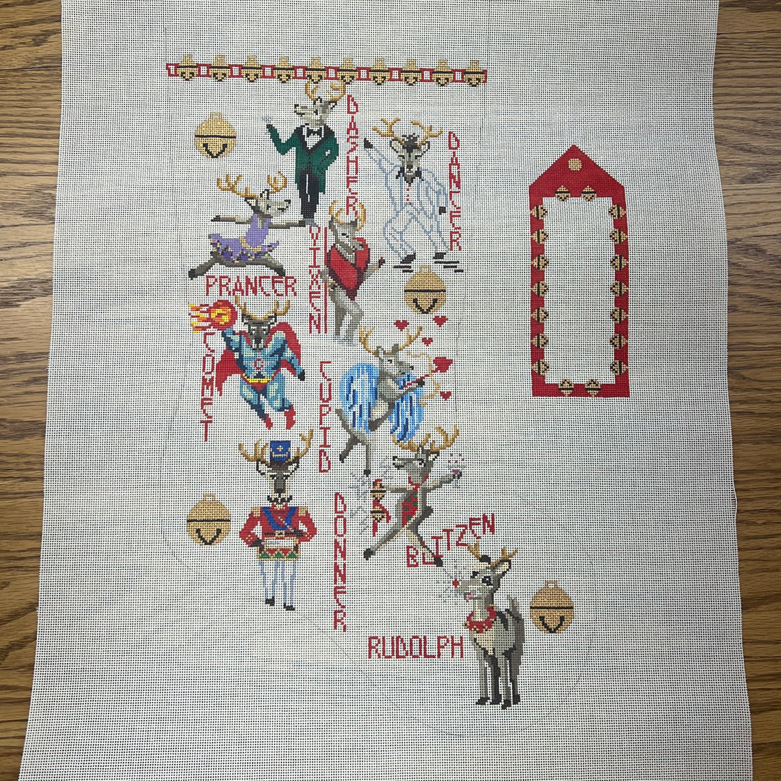 Reindeer Stocking and Tag