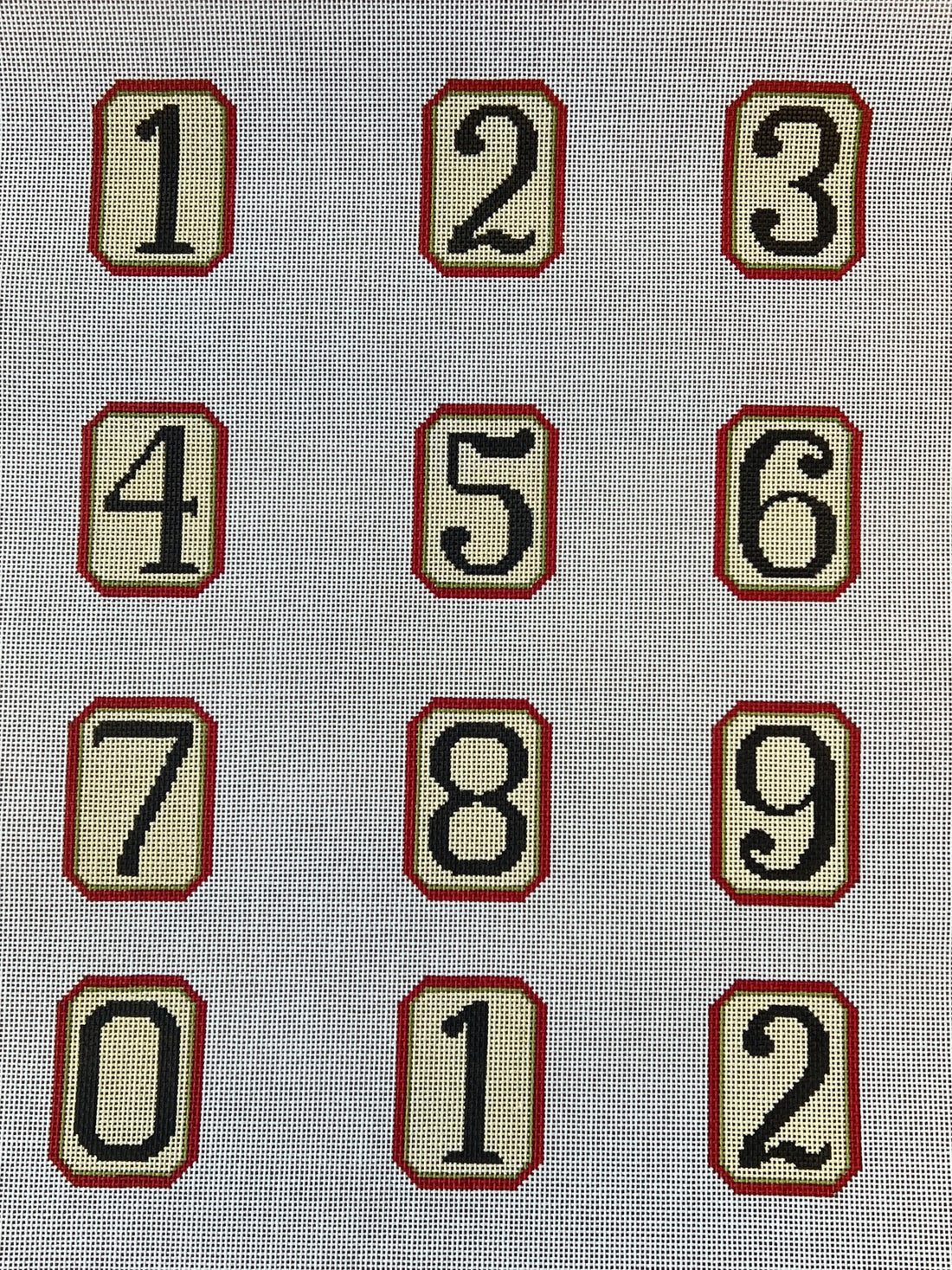 Pink/Green Perpetual Calendar Numbers