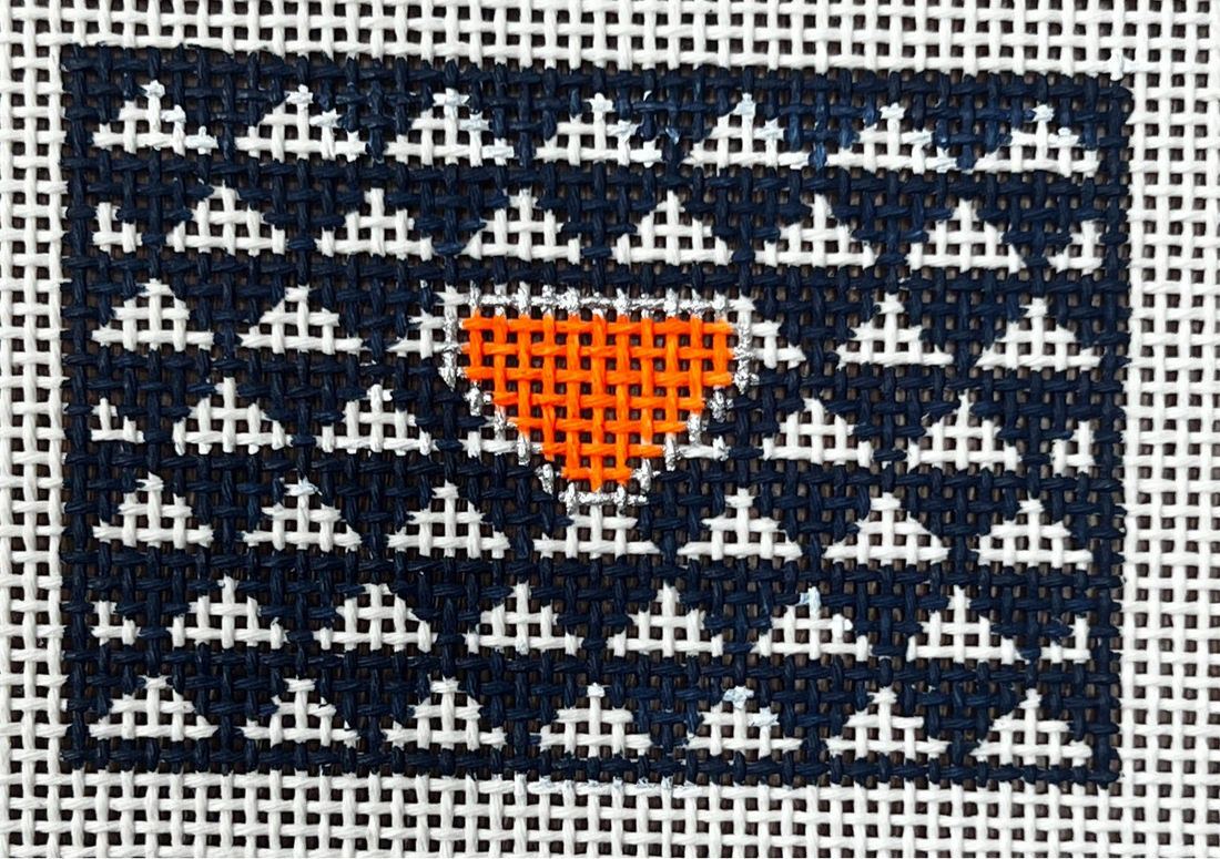 Triangle Luggage Tag-Navy