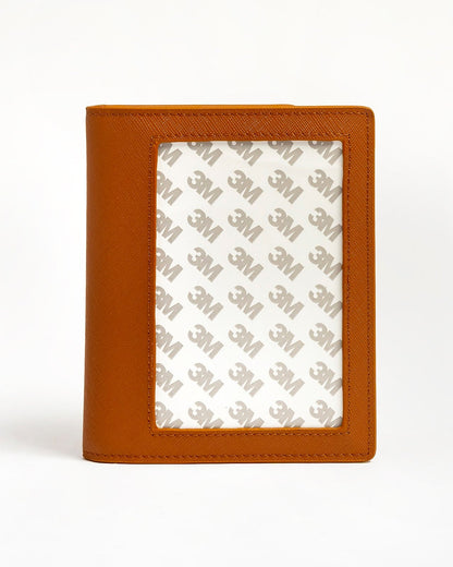 Self-Finishing Passport Cover - Cognac