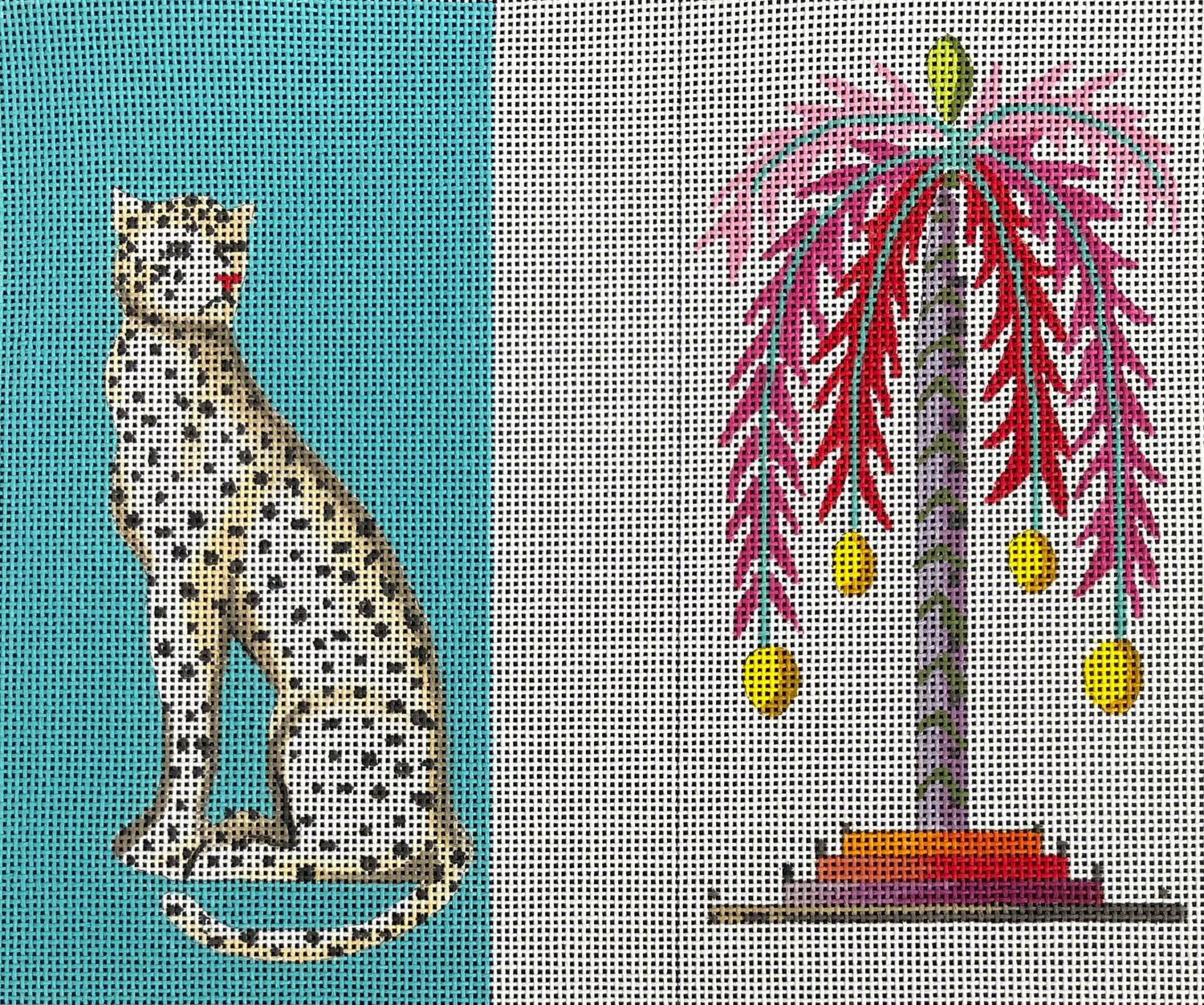 Leopard and Lemon Tree Eyeglass Case