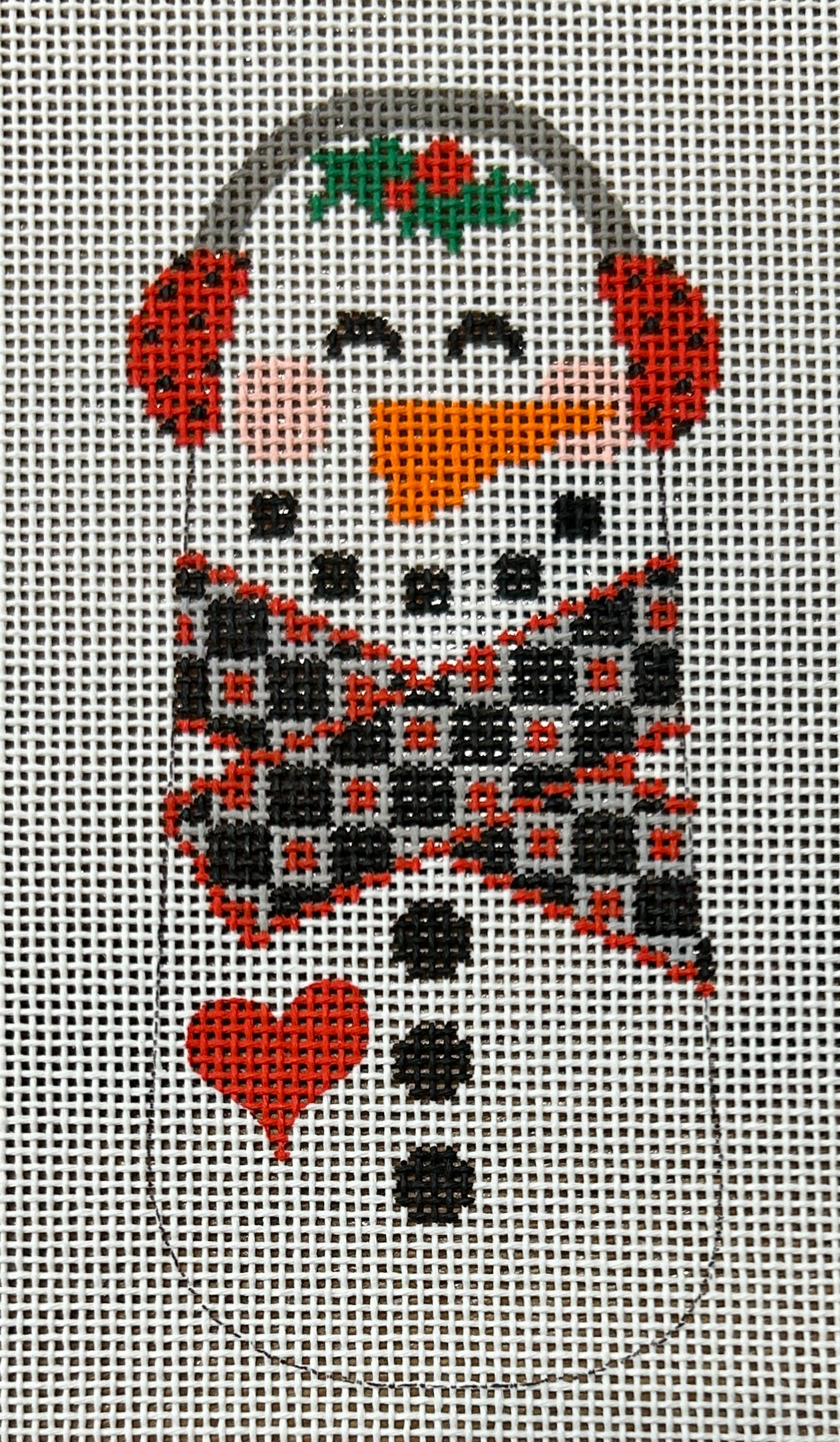 Tall Snowman with Scarf