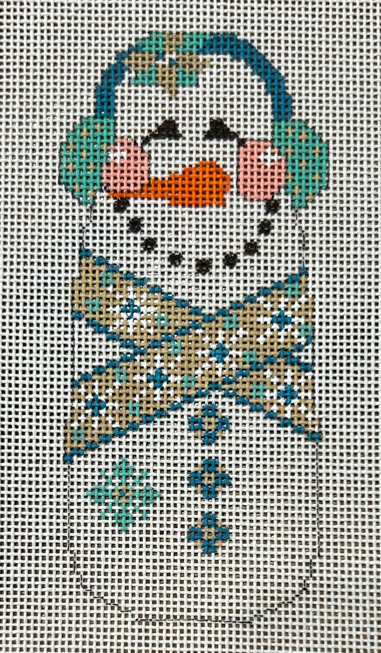 Tall Snowman with Scarf