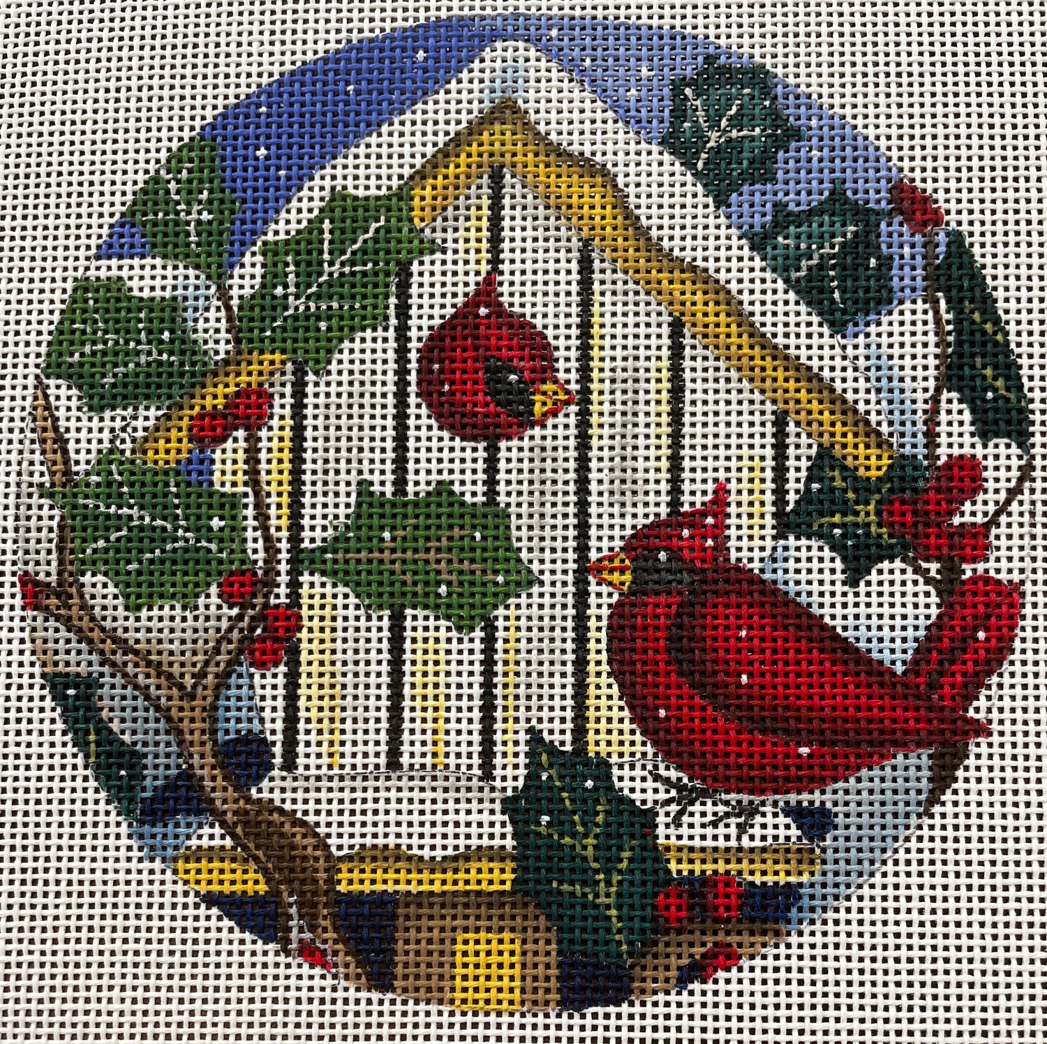 Bird House w/Cardinals Ornament