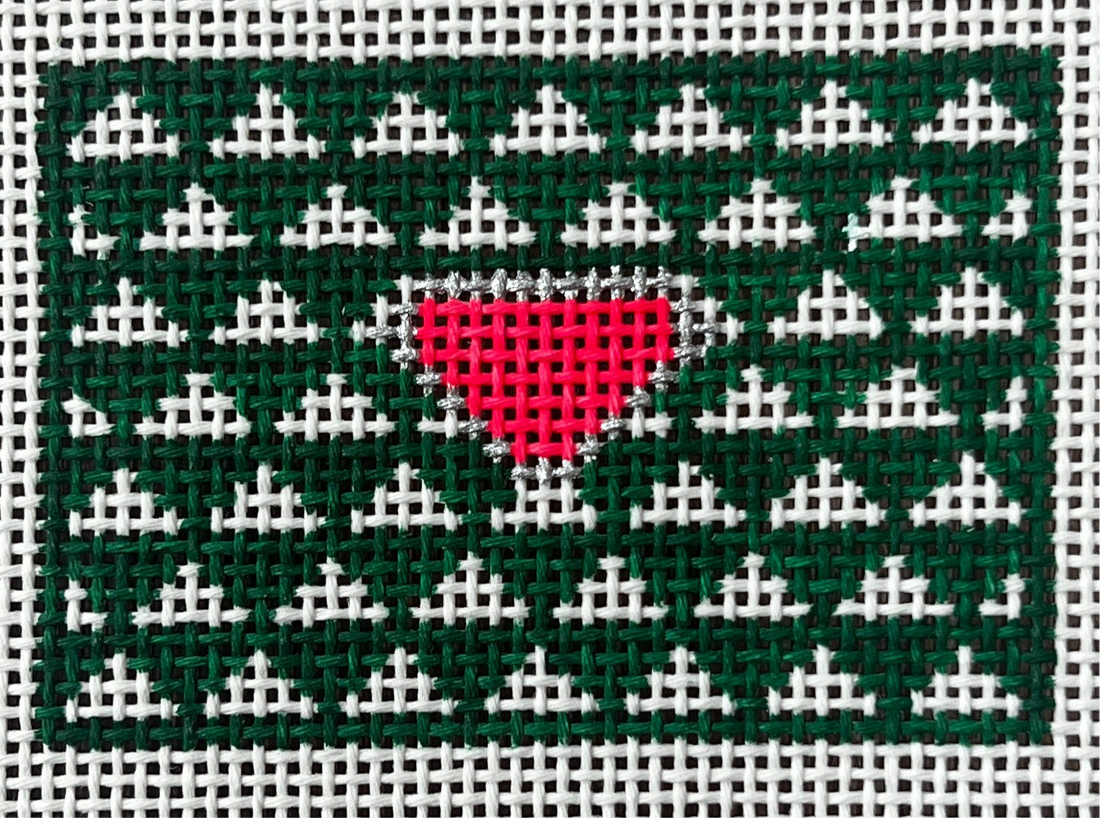 Triangle Luggage Tag-Pink &amp; Green