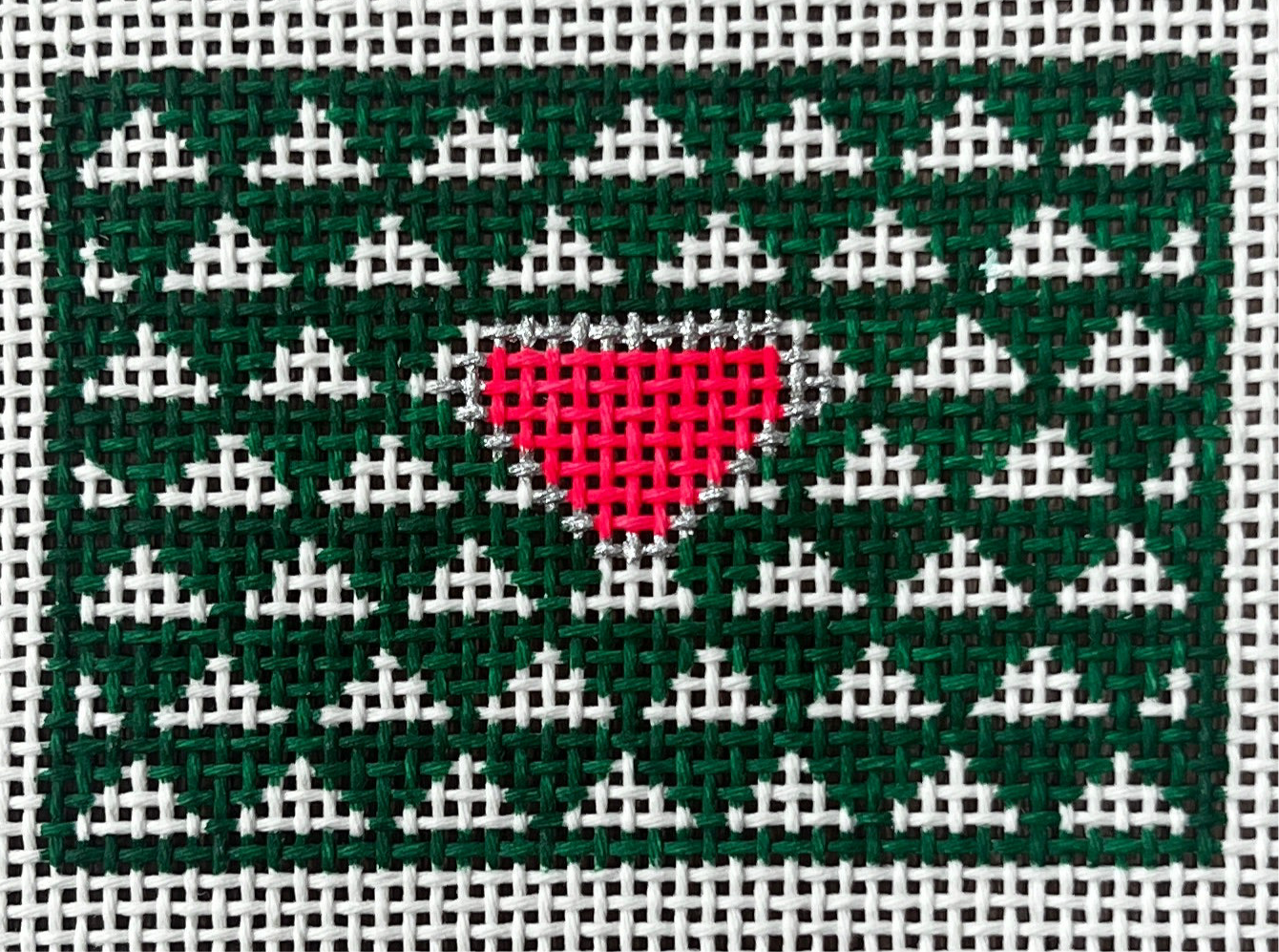 Triangle Luggage Tag-Pink &amp; Green