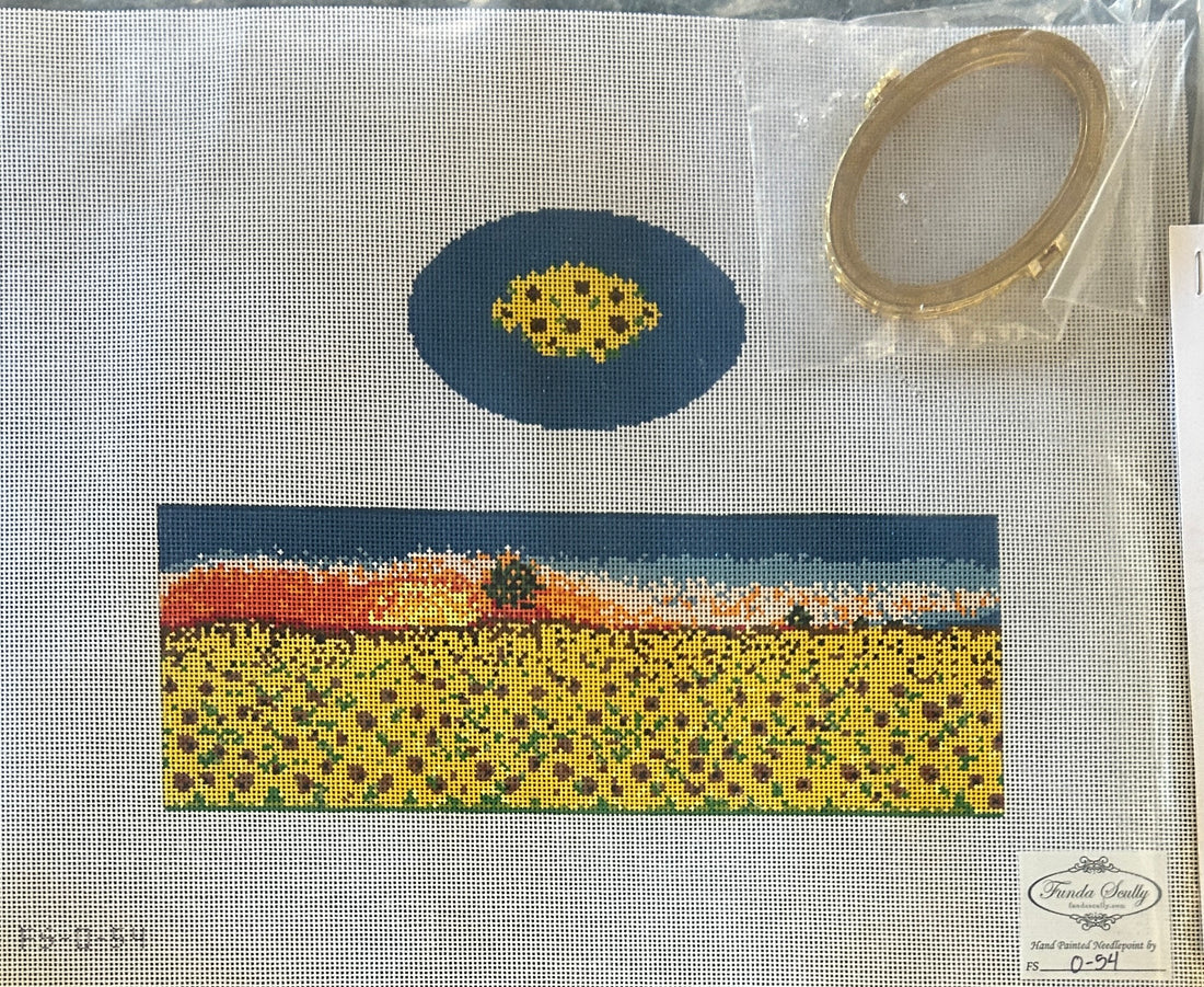 Oval Hinged Box - SunFlowers