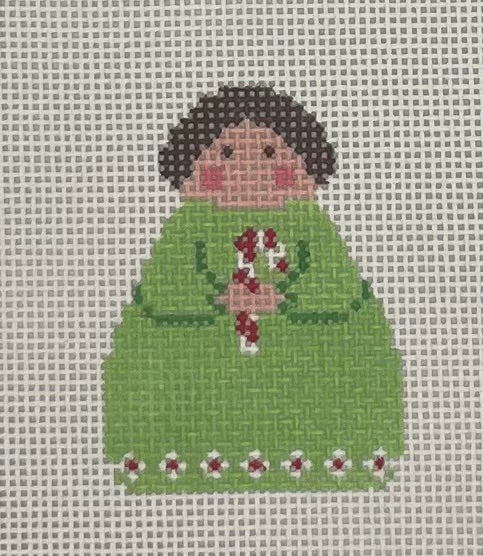 Stitch-It Angel - Green Candy Cane