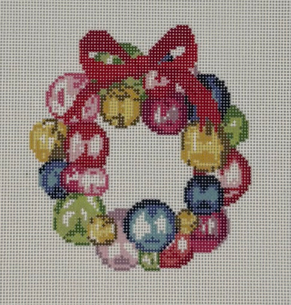 Mini Glass Ornament Wreath