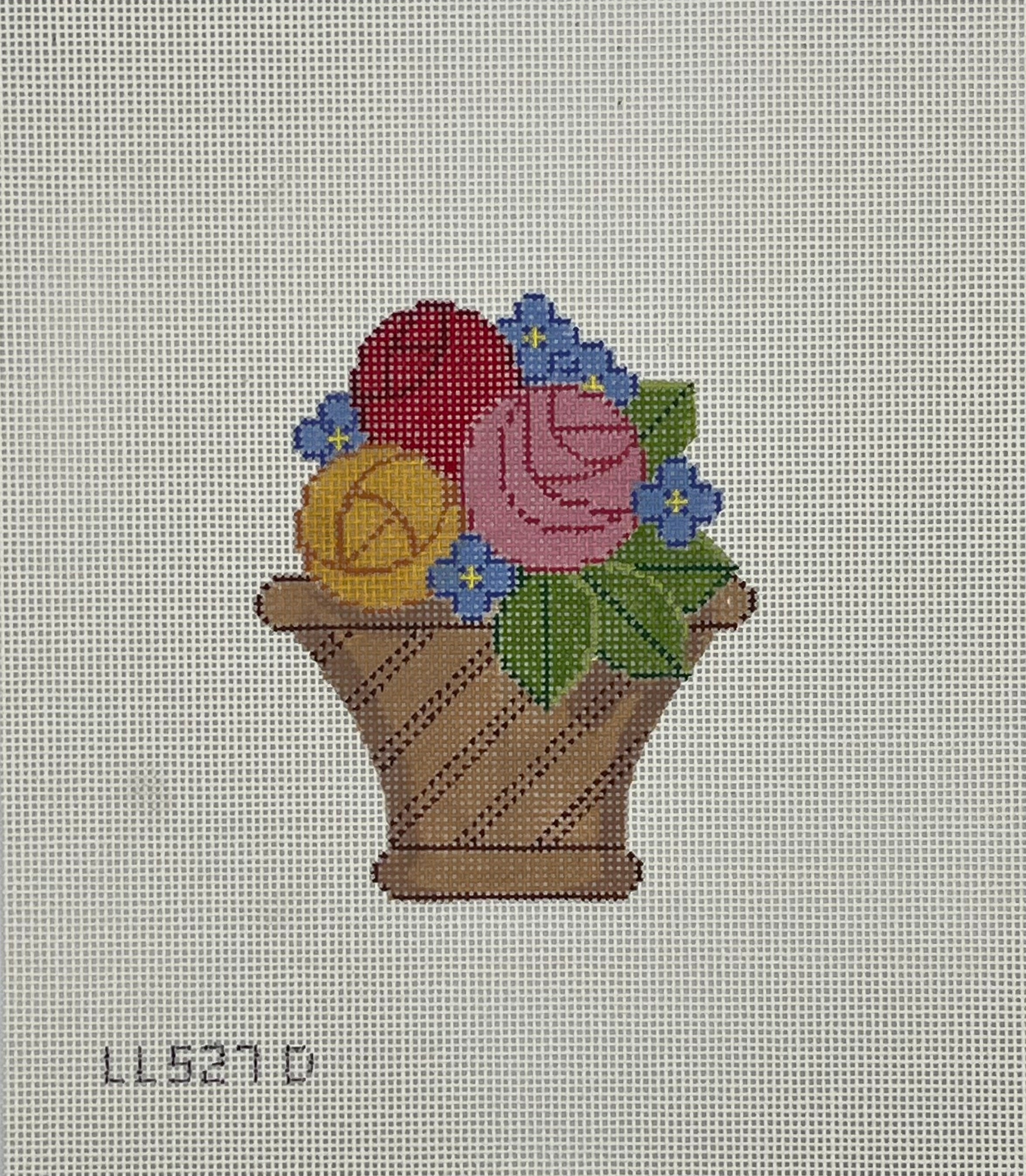 Pot of Colorful Flowers