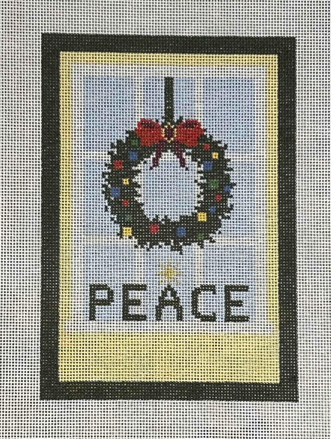 Window - Wreath Peace