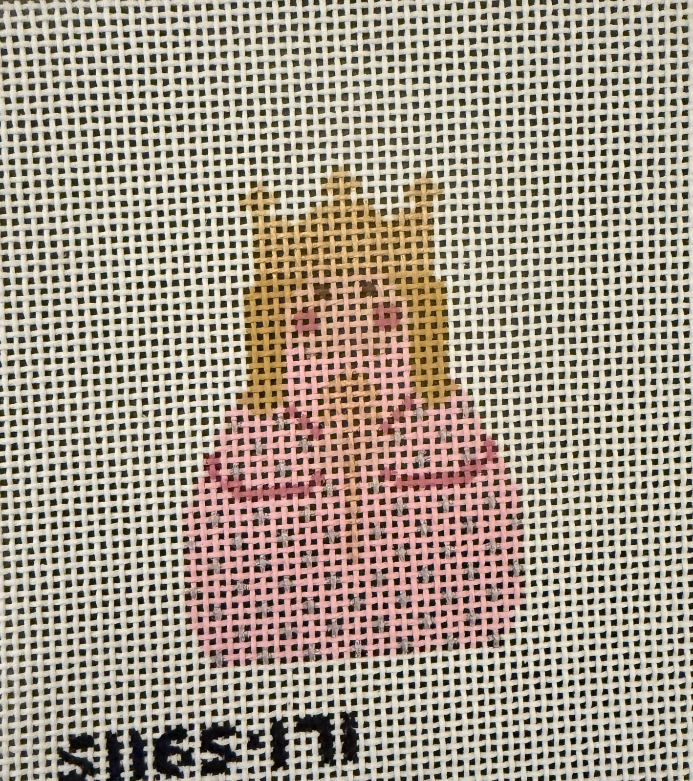 Pink Angel with Gold Crown