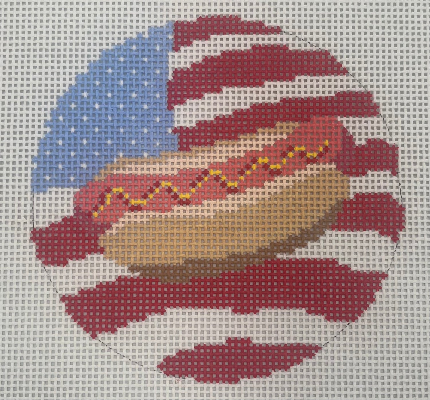 American Flag Hot Dog