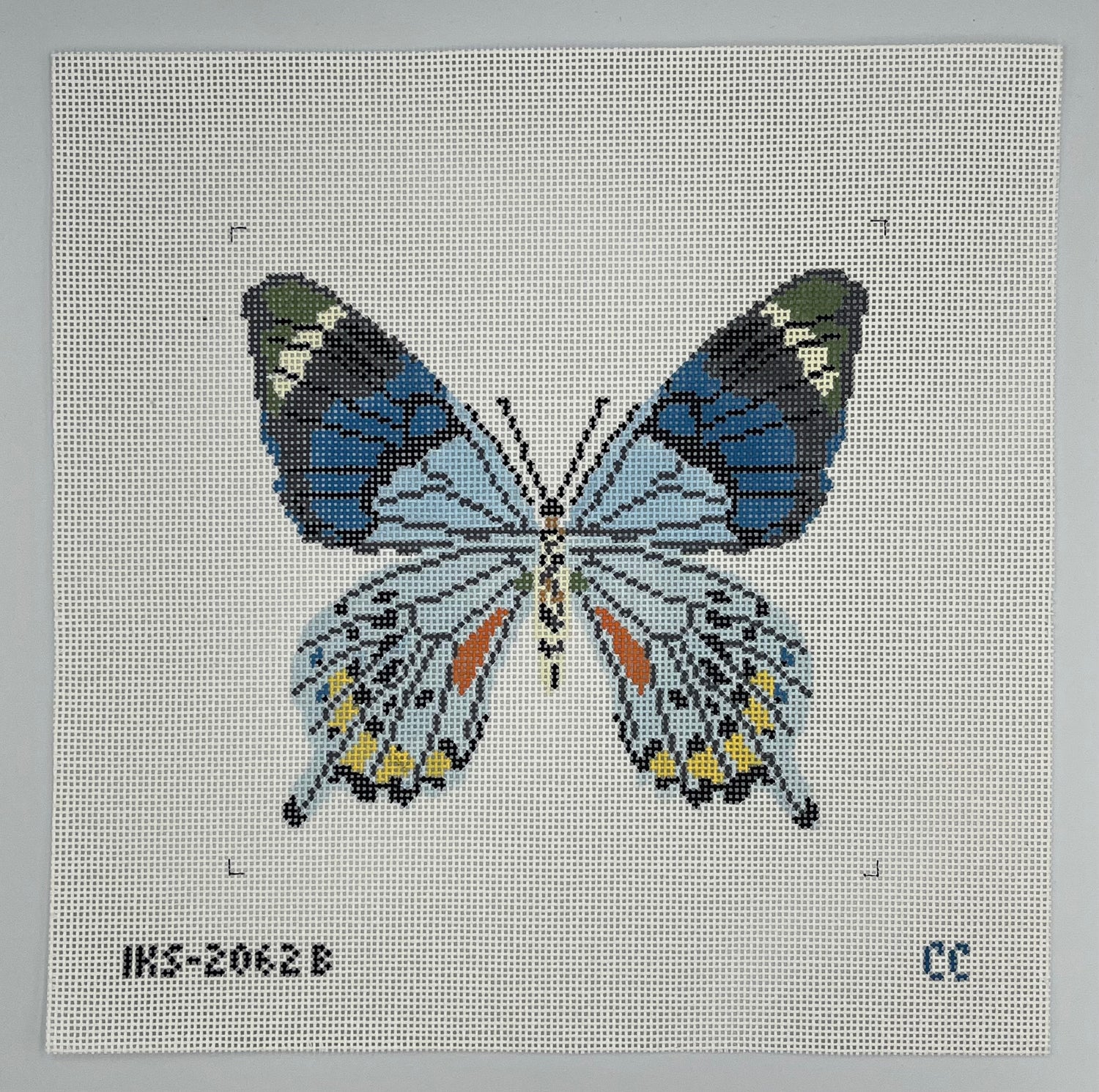 Large Butterfly - Blue Grey