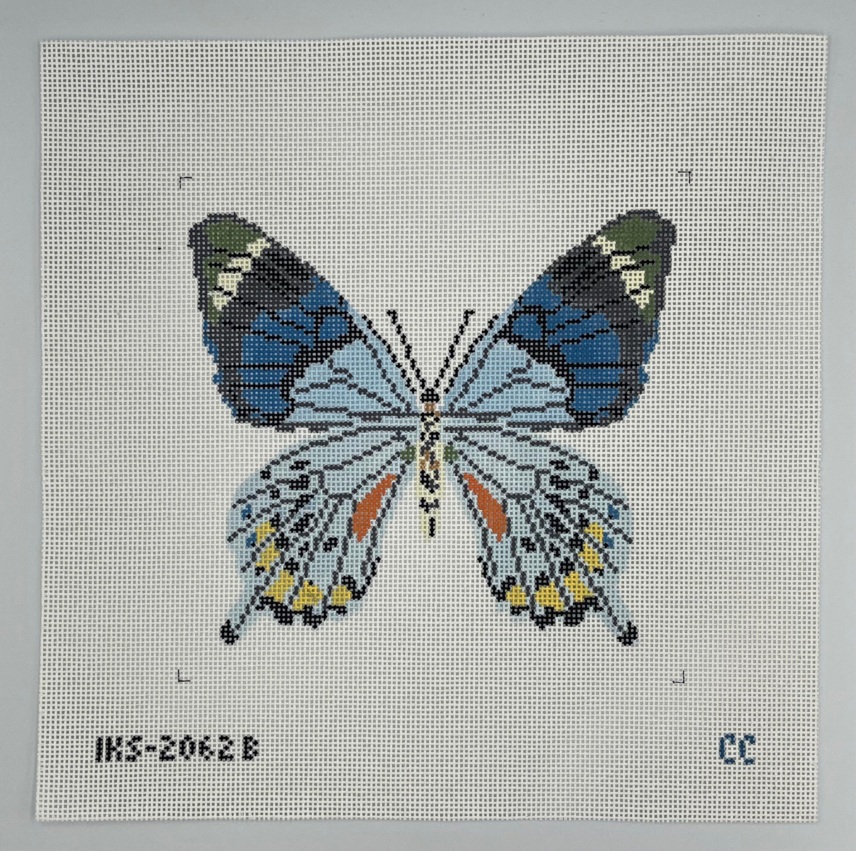 Large Butterfly - Blue Grey