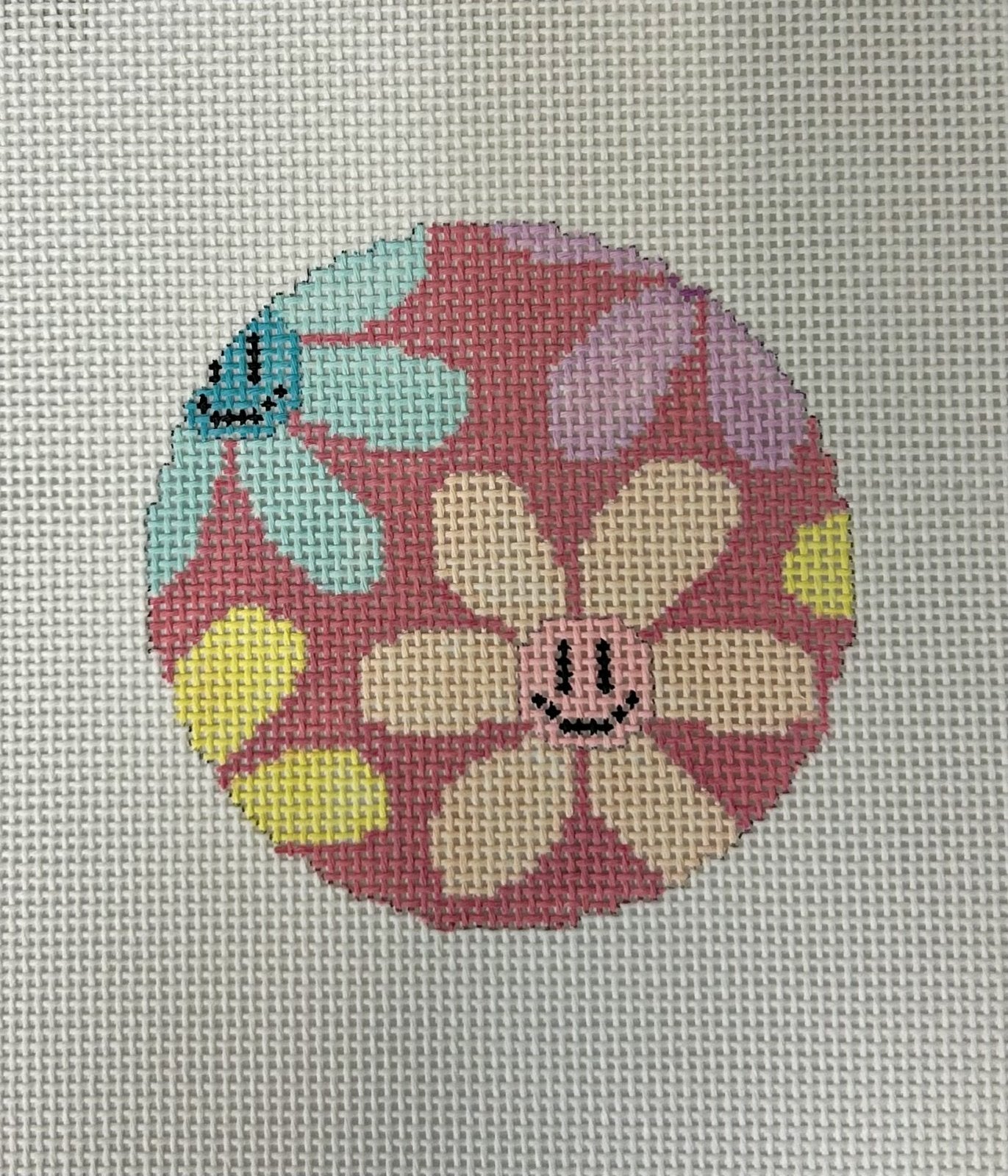 Happy Flowers Round