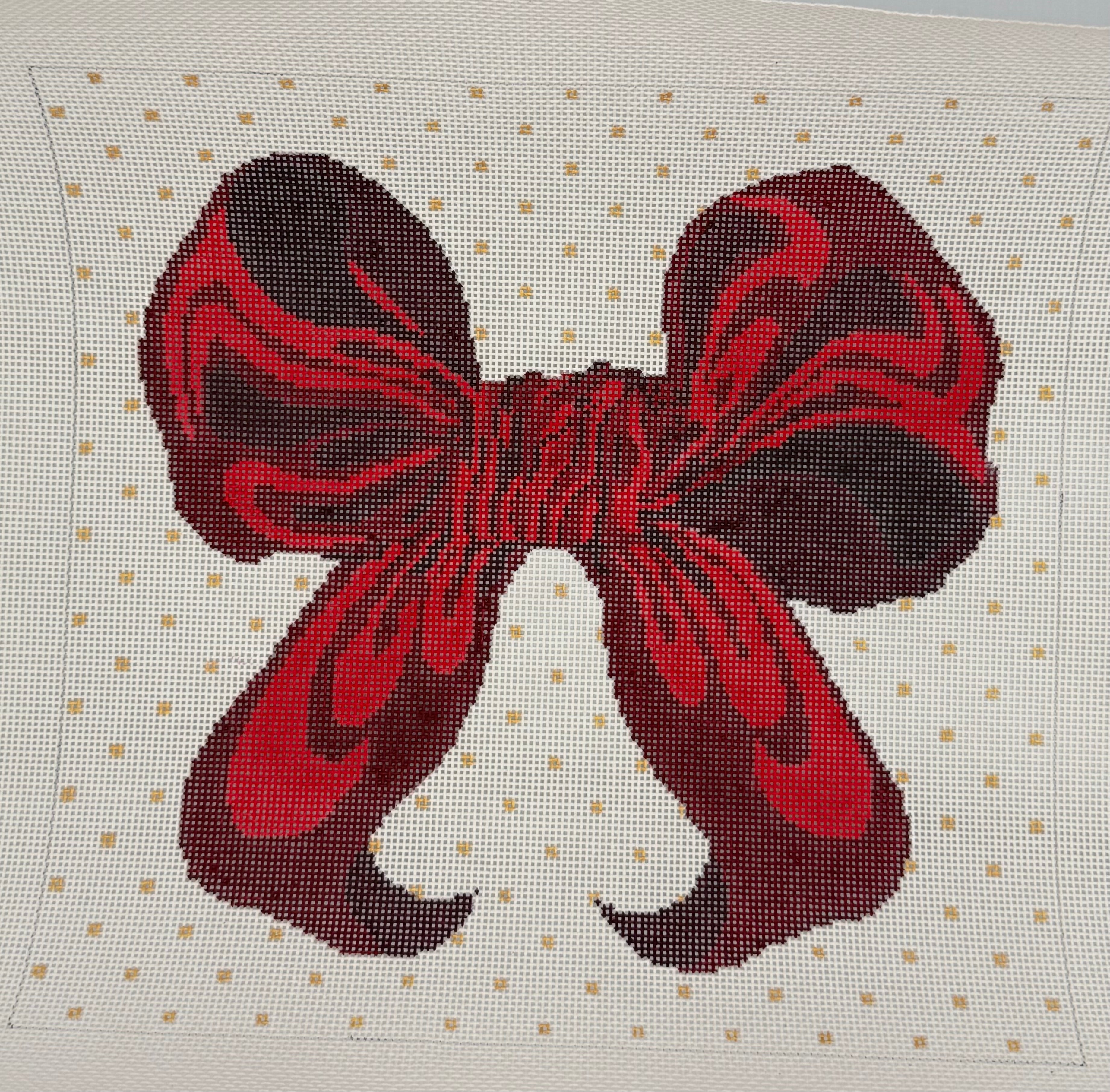 Red Bow with Polka Dots
