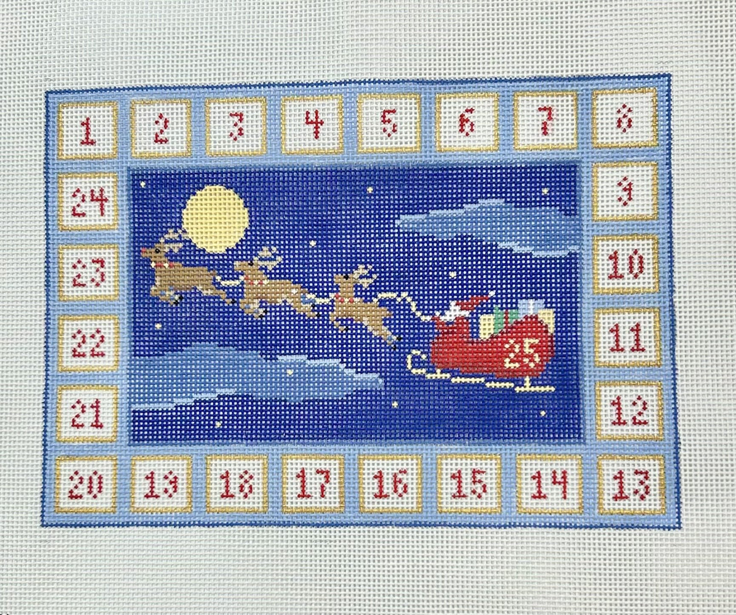 Santa and Reindeer Advent Calendar