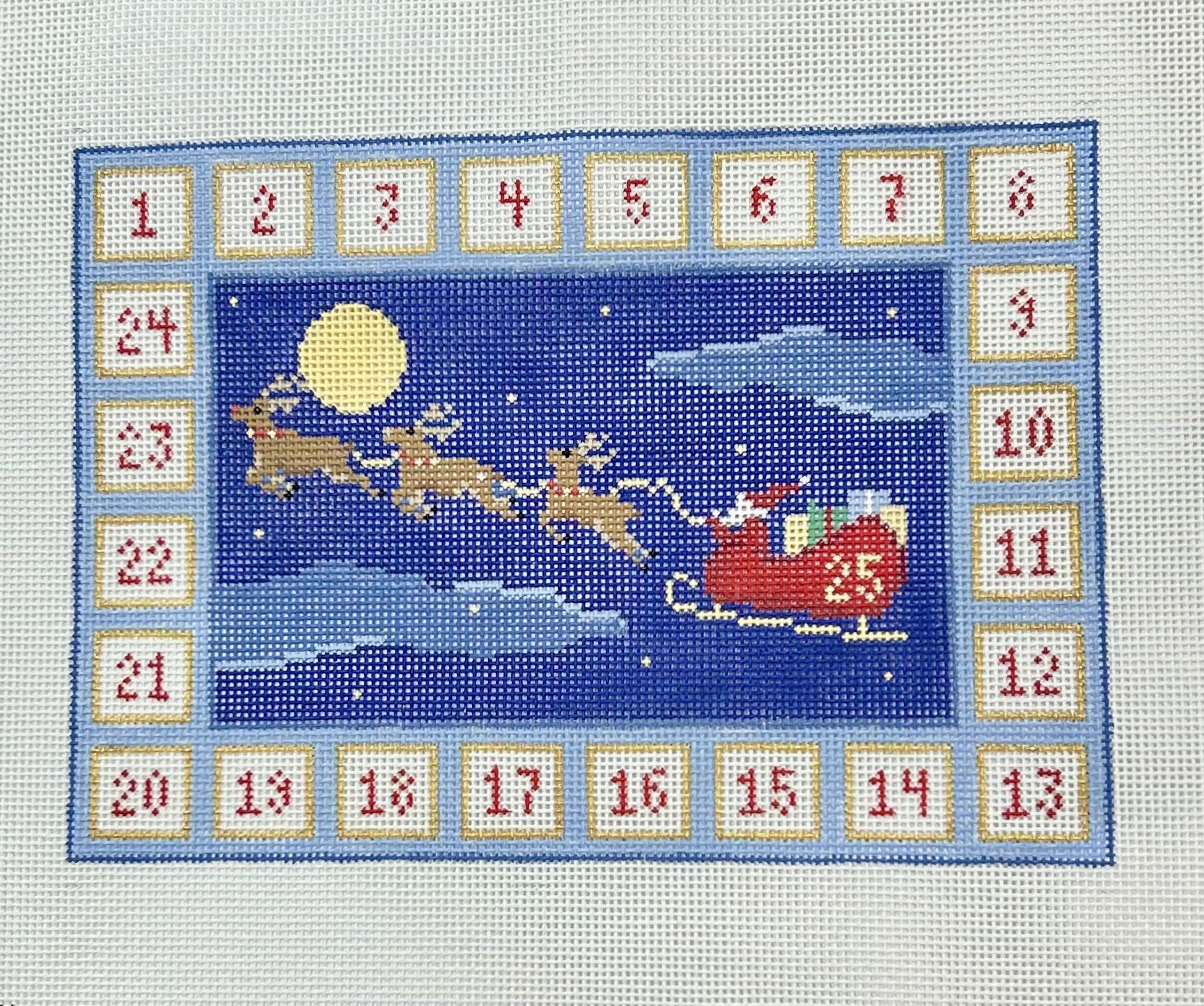 Santa and Reindeer Advent Calendar