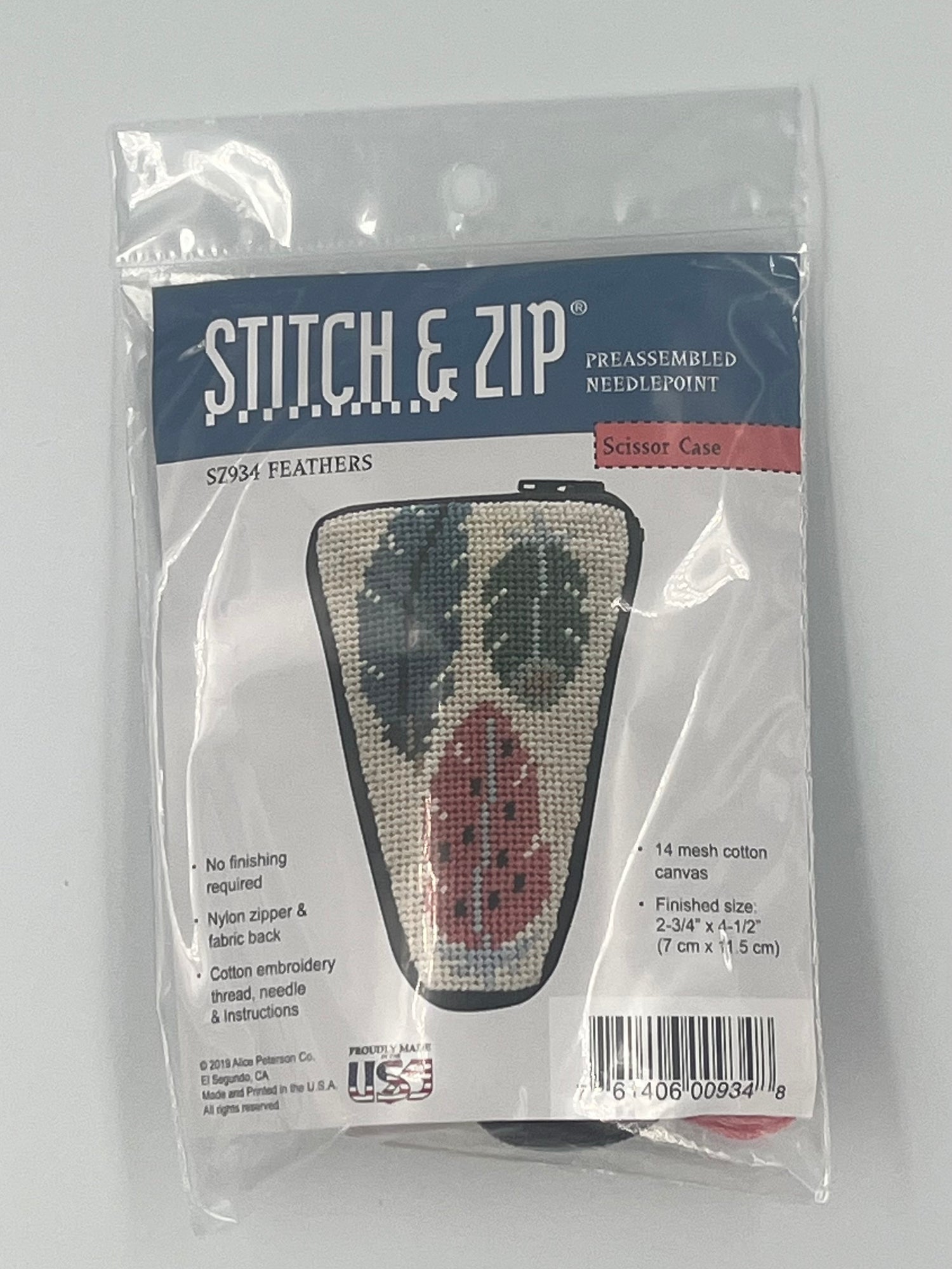 Stitch &amp; Zip - Feathers Scissor Case