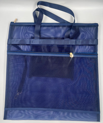18" x 18" Project Bag - Double Zip w/ Handles &amp; Tether